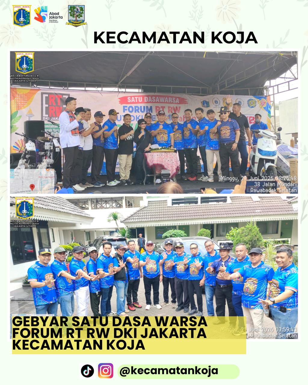 Gebyar Satu Dasa Warsa Forum RT RW DKI Jakarta Kecamatan Koja 3