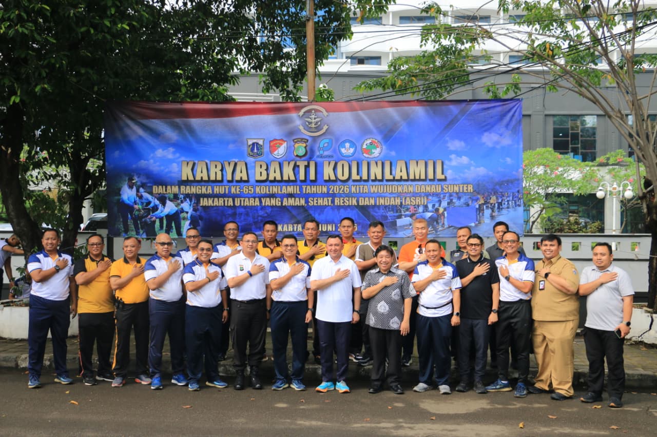 Sinergi Tanpa Batas! Tiga Pilar Bersama Warga Gelar Karya Bakti Kolinlamil 19