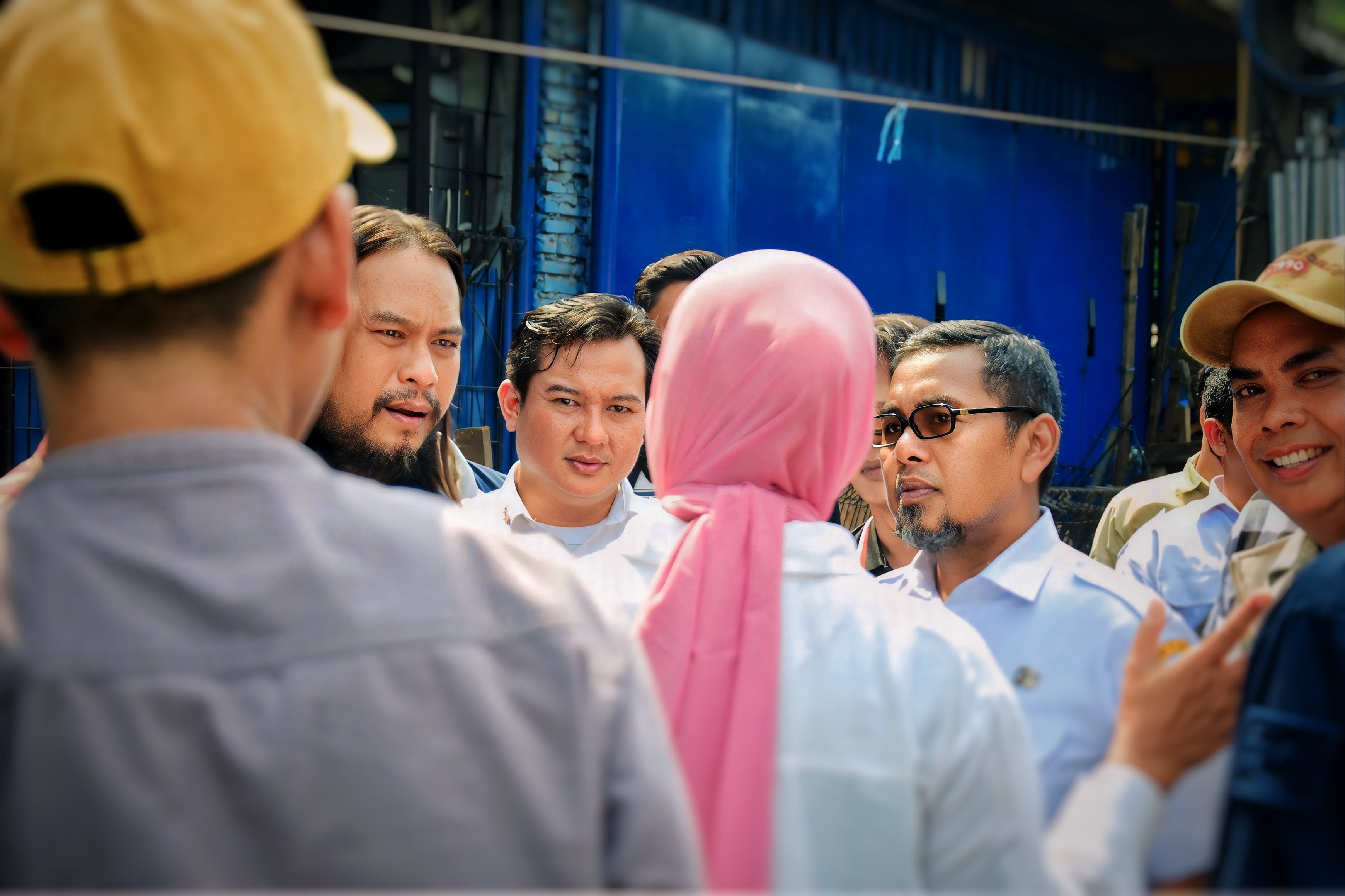 KELURAHAN PEJAGALAN DAMPINGI KUNJUNGAN SUDIN SDA JAKARTA UTARA DAN ANGGOTA DPRD DKI JAKARTA KOMISI D TINJAU LOKASI RENCANA PENINGKATAN KAPASITAS RUMAH POMPA RW 014 3