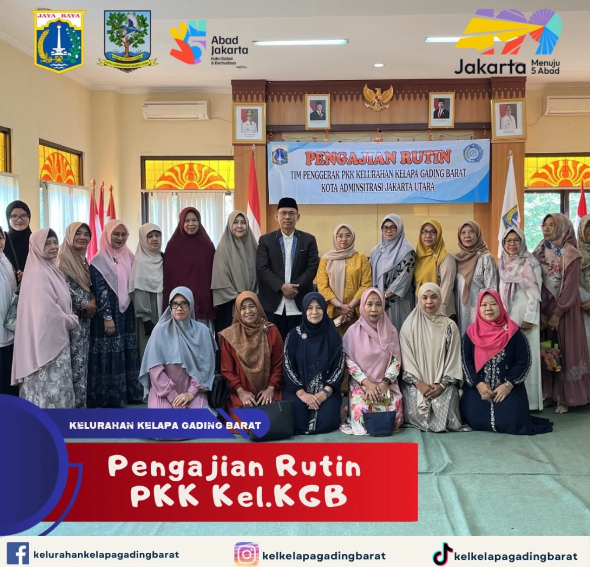 Pengajian Rutin PKK Kelurahan Kelapa Gading Barat 1