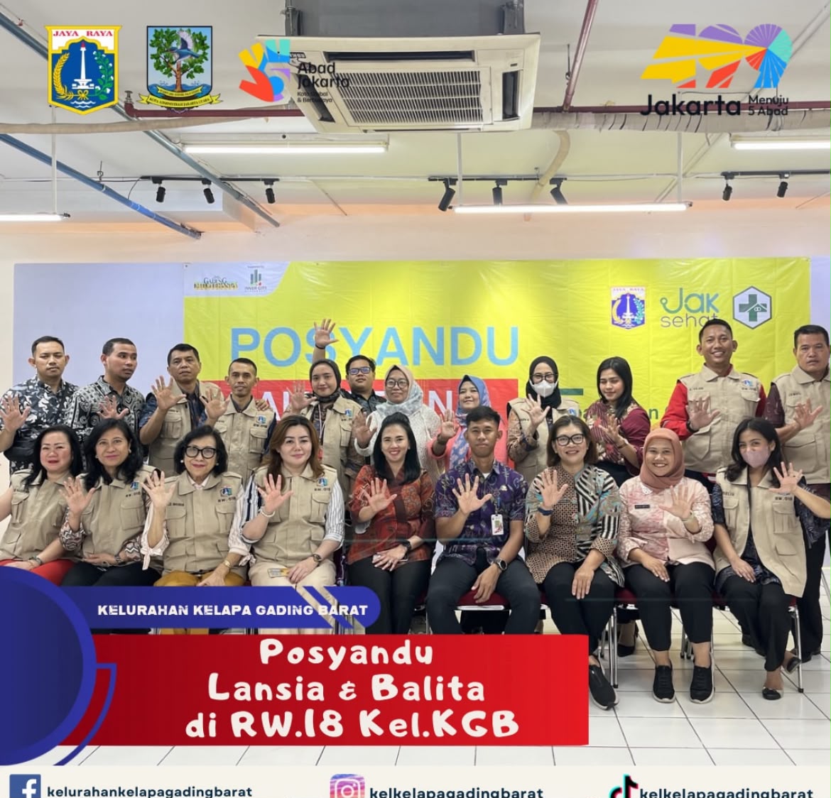 Monitoring Posyandu Balita dan Lansia di RW.18 Kelurahan Kelapa Gading Barat 1