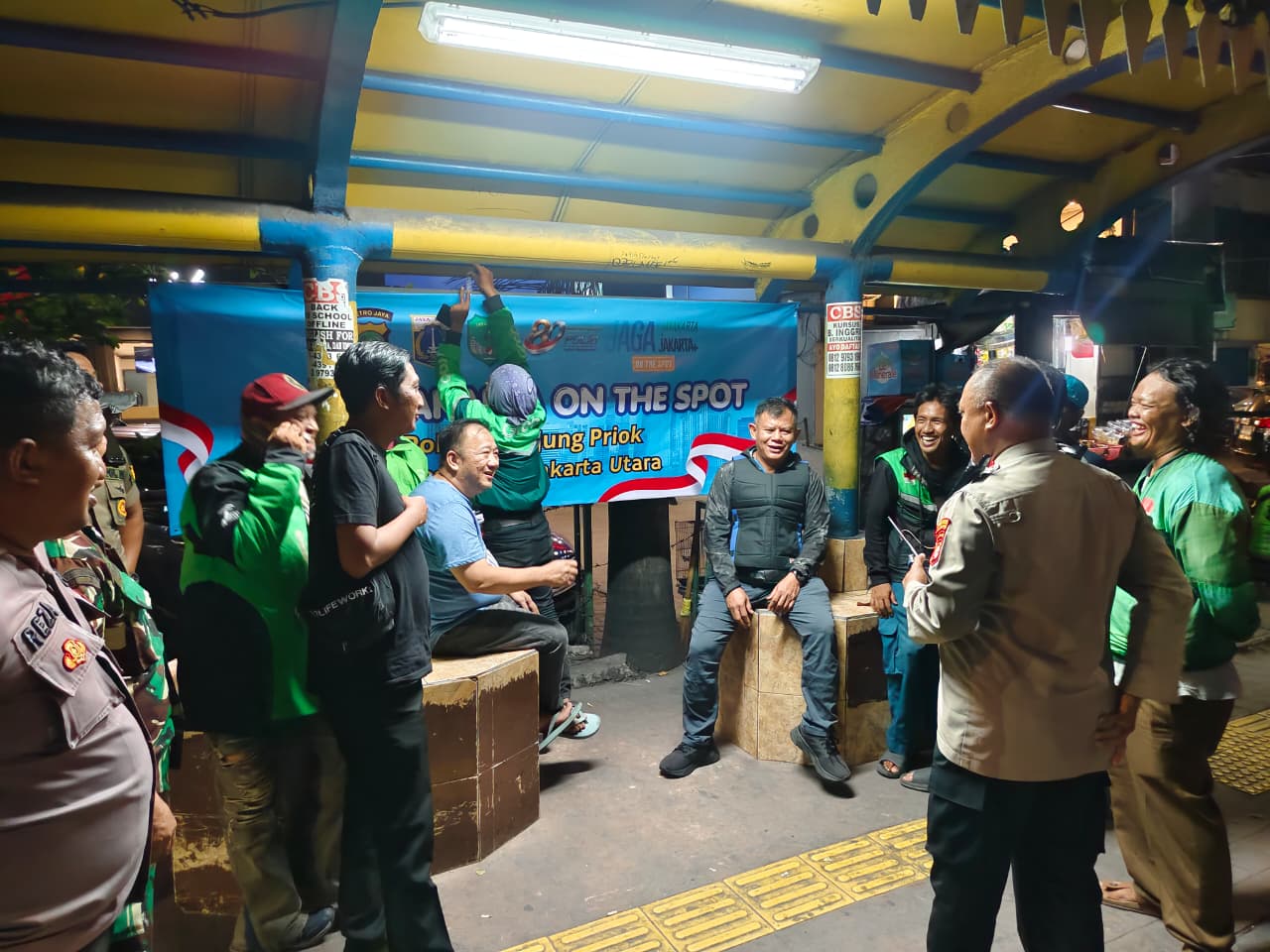 Antisapasi Gangguan Kamtibmas, Camat Tanjung Priok Bersama 3 Pilar Gelar Jaga Jakarta "On The Spot" di Papanggo 2
