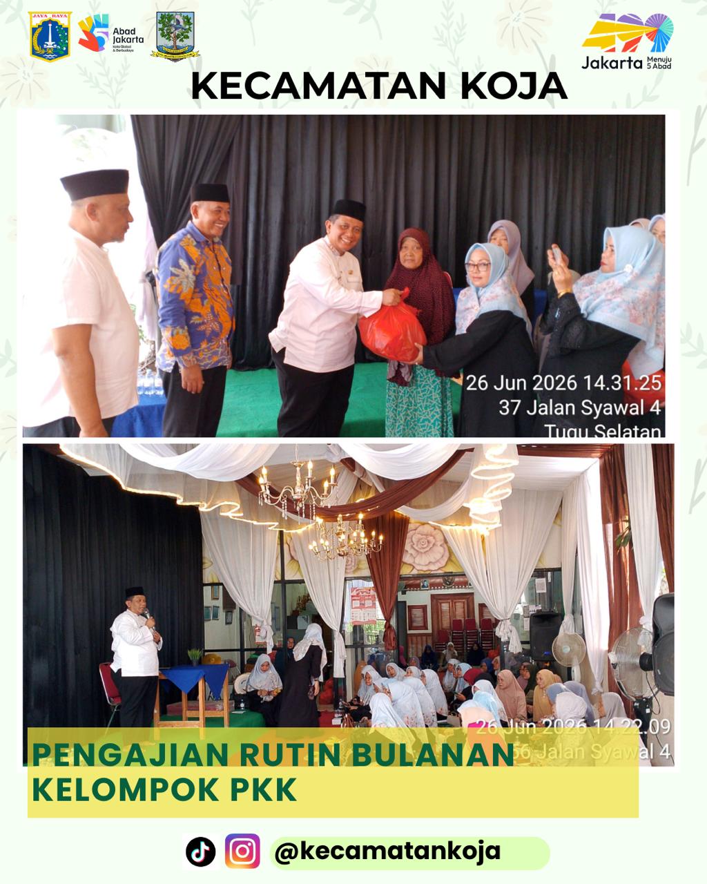 Pengajian Rutin Bulanan Kelompok PKK 3