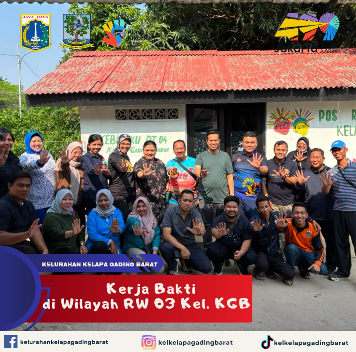Kerja Bakti di Wilayah RW.03 Kelurahan Kelapa Gading Barat 1