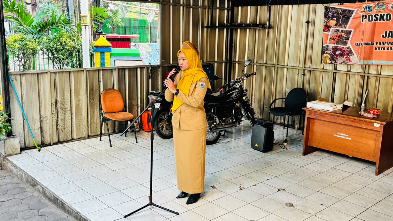 Apel Pagi ASN Perkuat Disiplin dan Kesiapan Pelayanan di Kelurahan Pademangan Barat 3