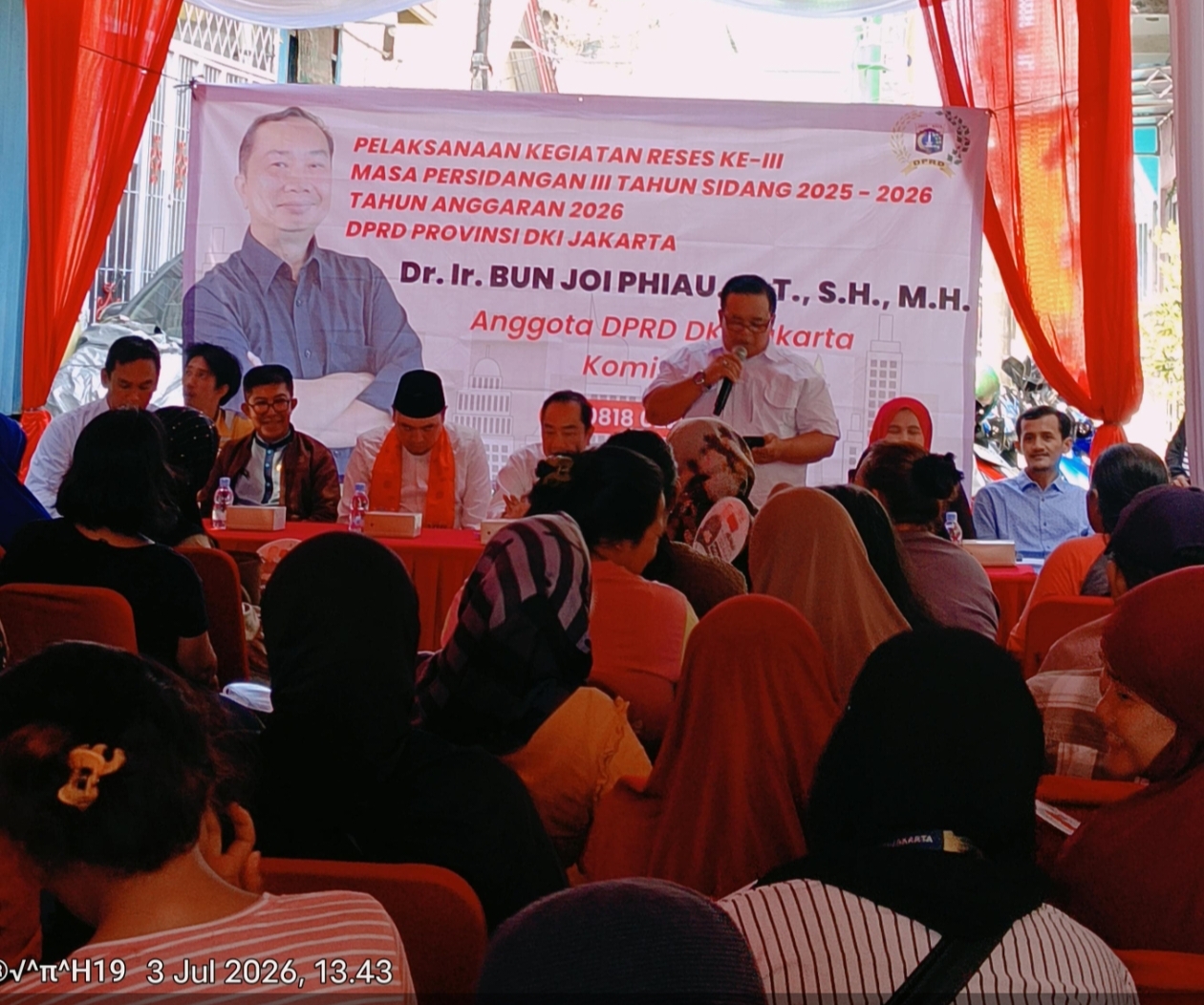 Warga Papanggo Sampaikan Aspirasi pada Reses III Anggota DPRD DKI Jakarta di RW 002 4