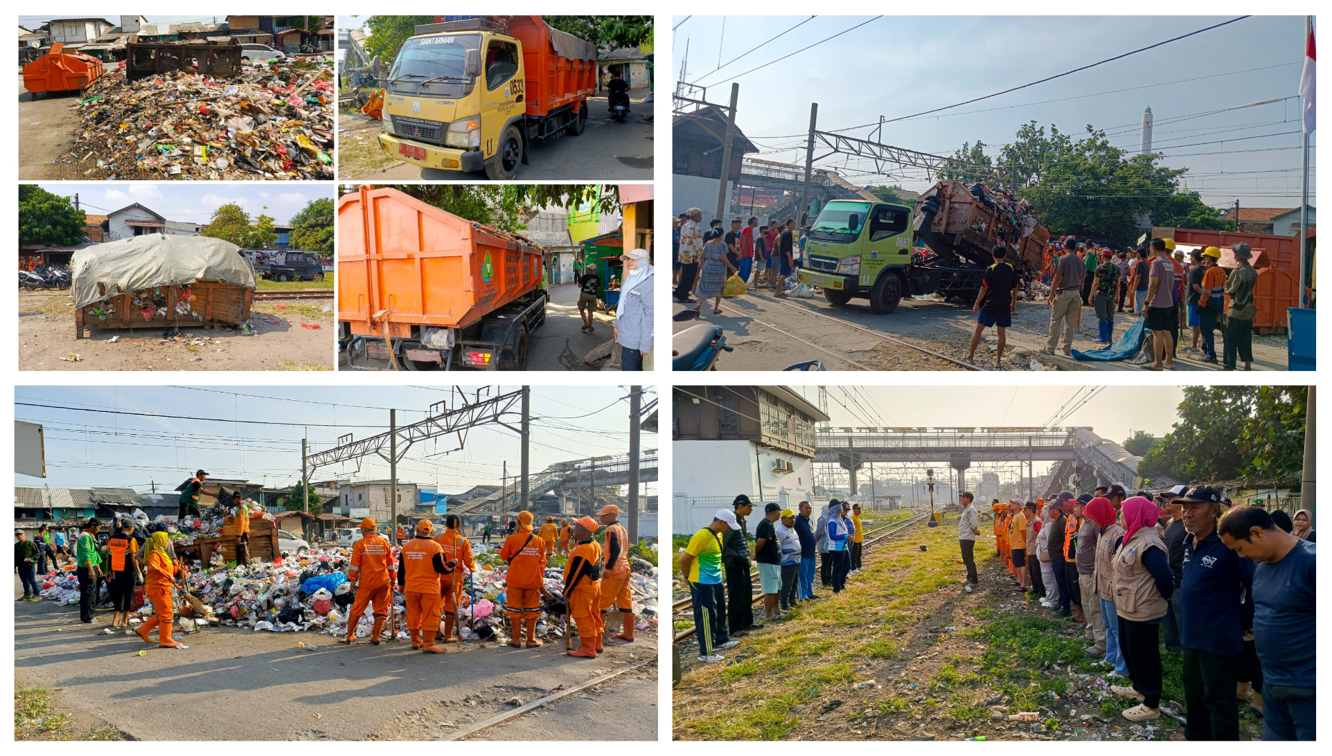 Kegiatan Kerja Bakti Pembersihan Rel Kereta Api di Area A2 RW.012 Kelurahan Tanjung Priok 5