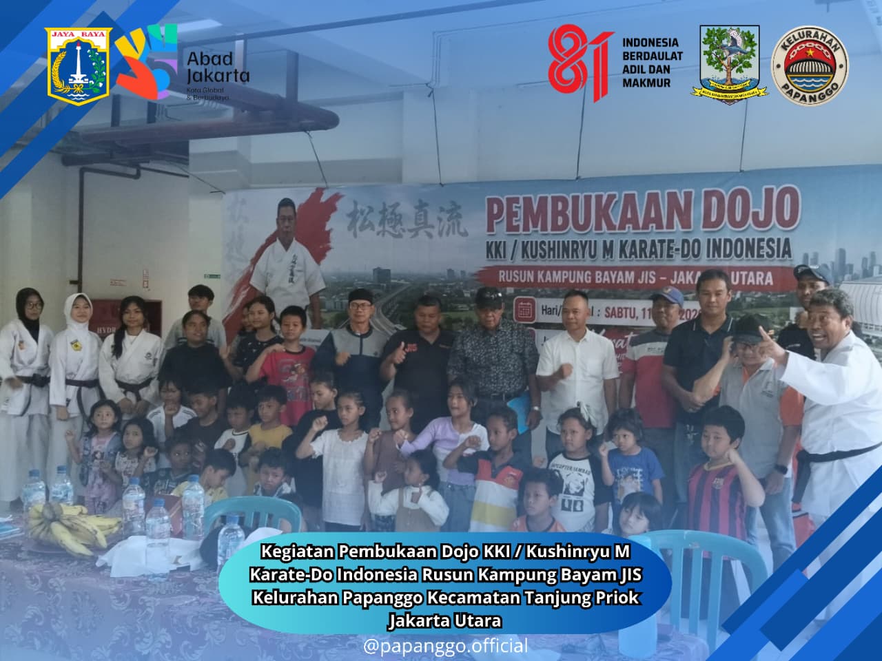 Pembukaan Dojo KKI/Kushinryu M Karate-DO Indonesia di Rusun Kampung Bayam Dorong Pembinaan Karakter Generasi Muda 8