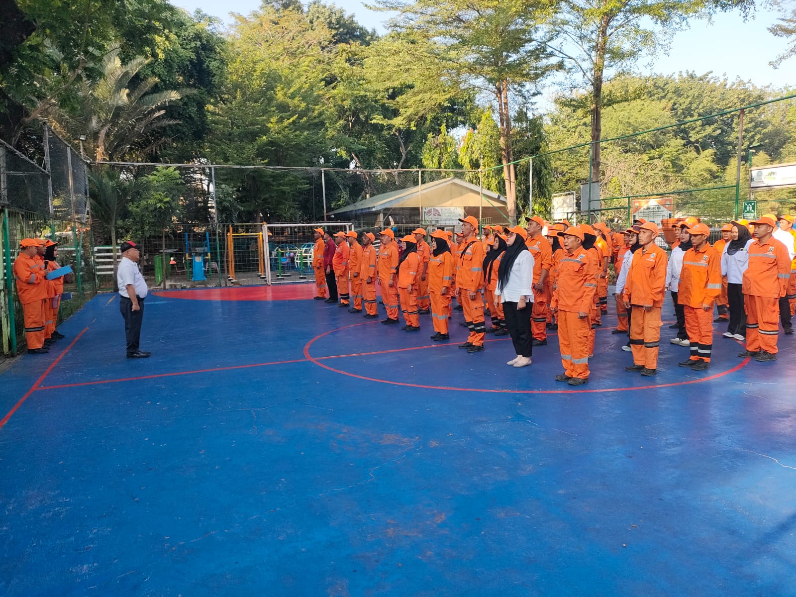 Kegiatan Apel Pagi PJLP PPSU Dan PJLP RPTRA 3