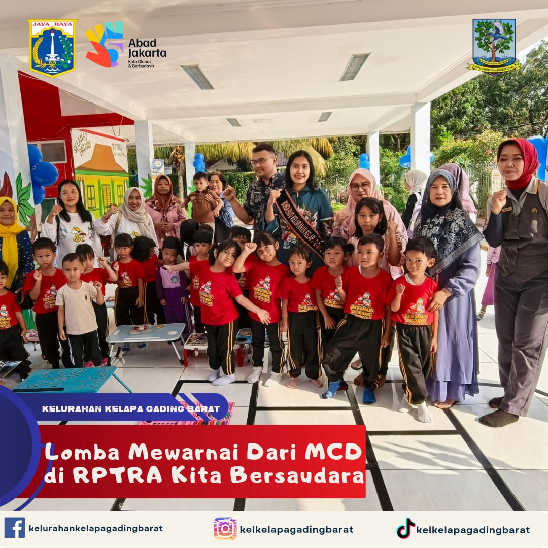 Lomba Mewarnai Meriahkan RPTRA Kita Bersaudara Bersama McDonald’s Artha Gading 1