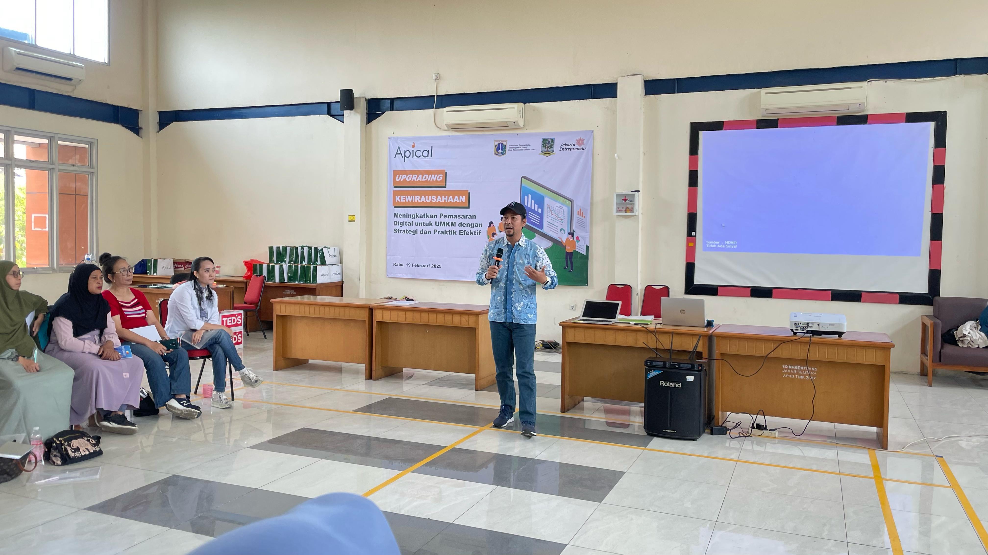 Kolaborasi Pelatihan Digital Marketing Binaan Jakpreneur Sudis TKTE Jakarta Utara bersama Apical 2