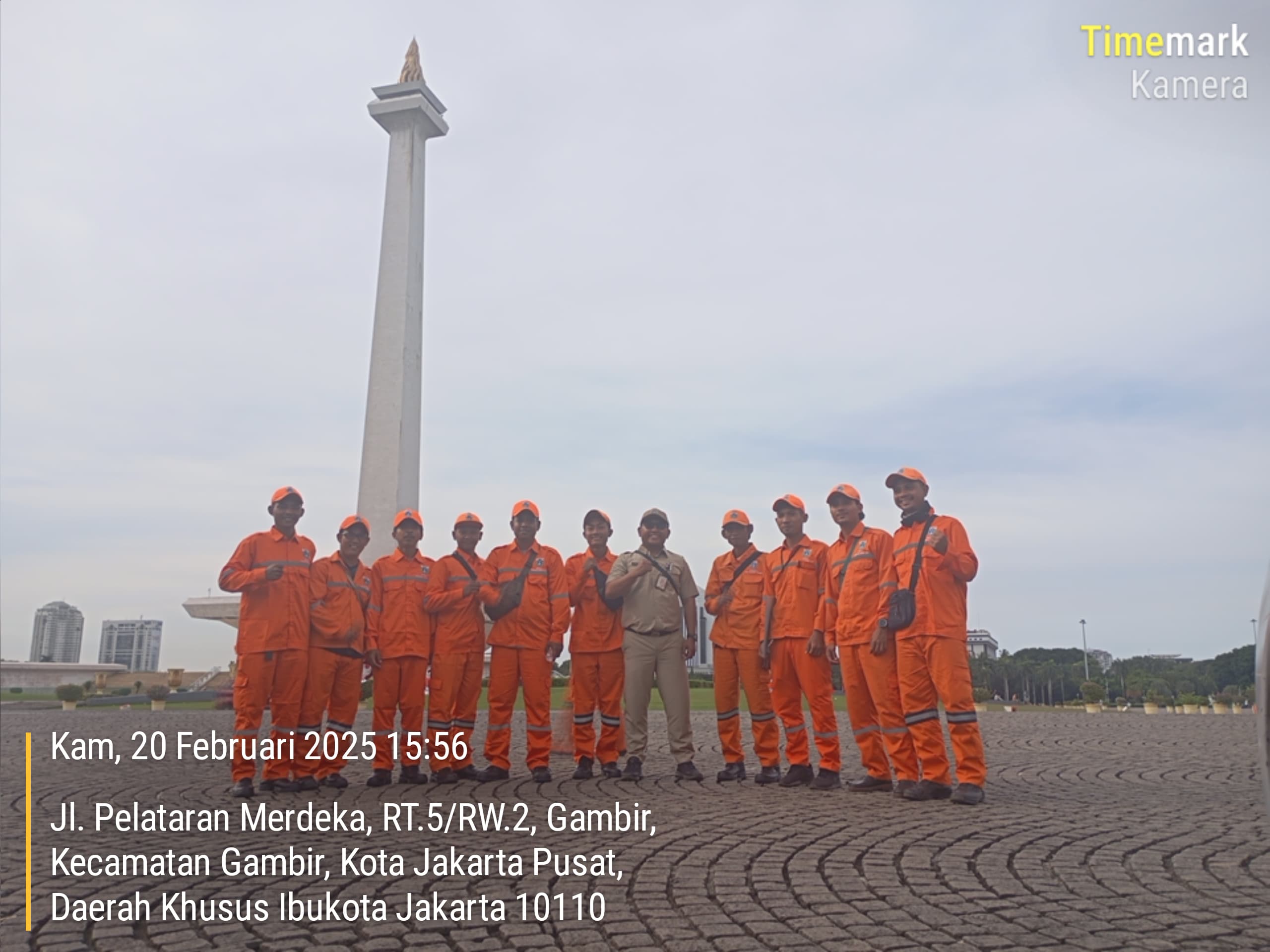 Kelurahan Semper Timur Mengikuti Apel Siaga di Lapangan Monas 1