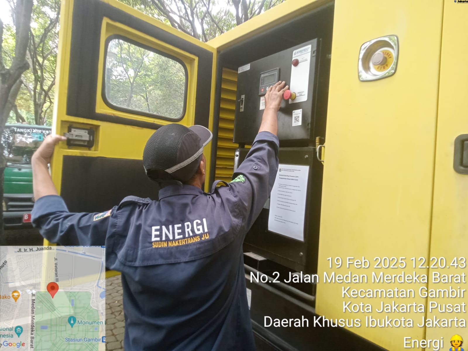 Pelayanan Daya Listrik dengan Genset pada Kegiatan Pelantikan Kepala Daerah Hasil Pilkada Serentak Tahun 2024, Penyambutan, Serah Terima Jabatan, dan Pidato Sambutan Gubernur dan Wakil Gubernur DKI Jakarta Masa Jabatan Tahun 2025-2030 2