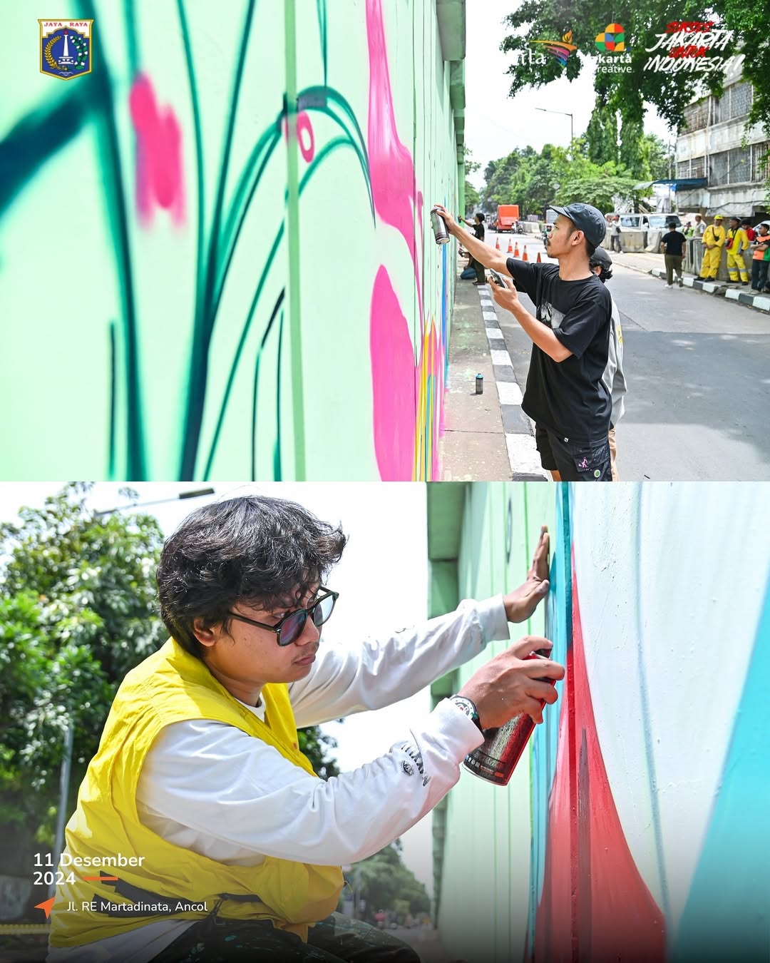 Menghidupkan Kreativitas Kota: Beautifikasi Jembatan Bintang Mas Warnai Wajah Baru Jakarta Utara 2
