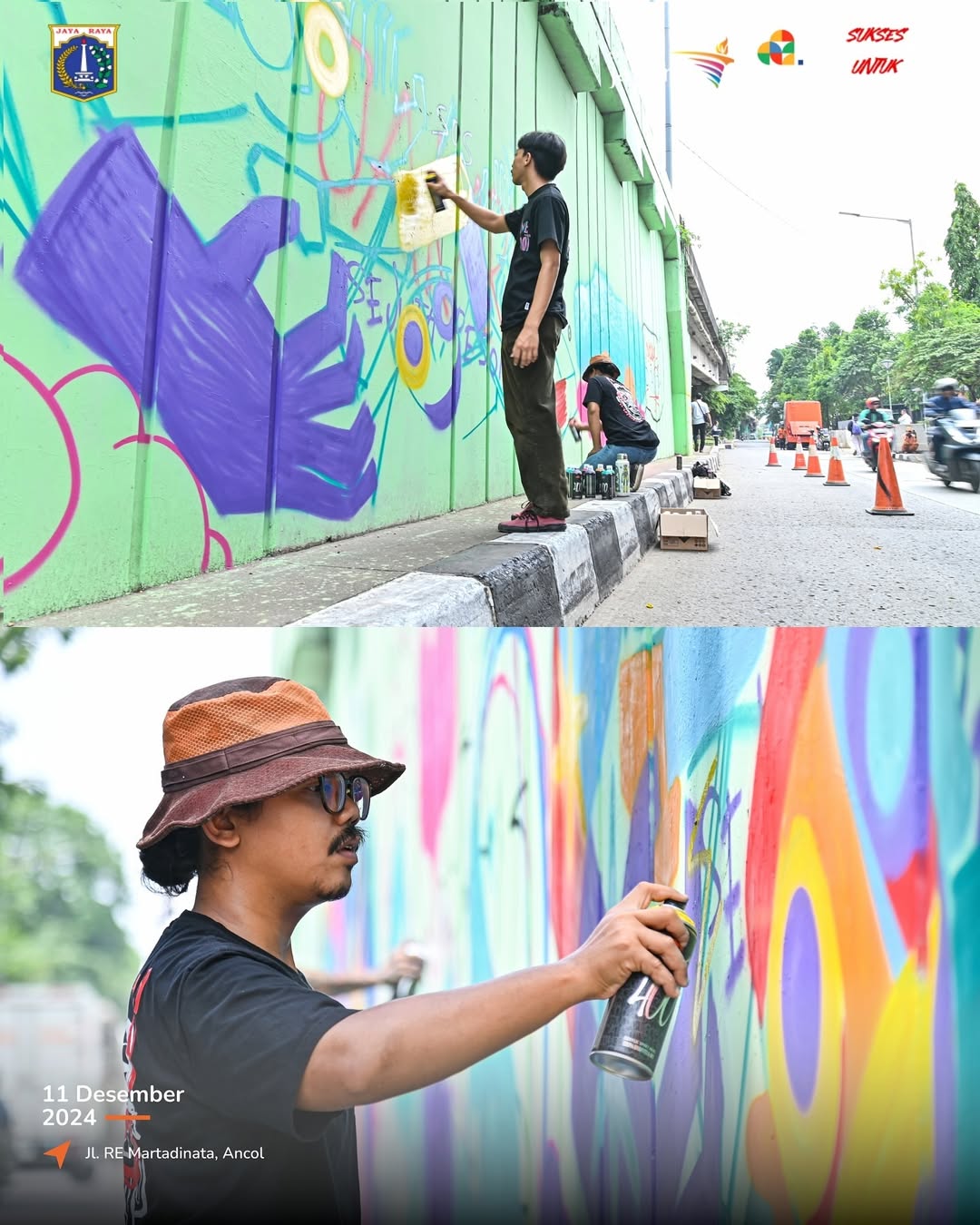 Menghidupkan Kreativitas Kota: Beautifikasi Jembatan Bintang Mas Warnai Wajah Baru Jakarta Utara 4