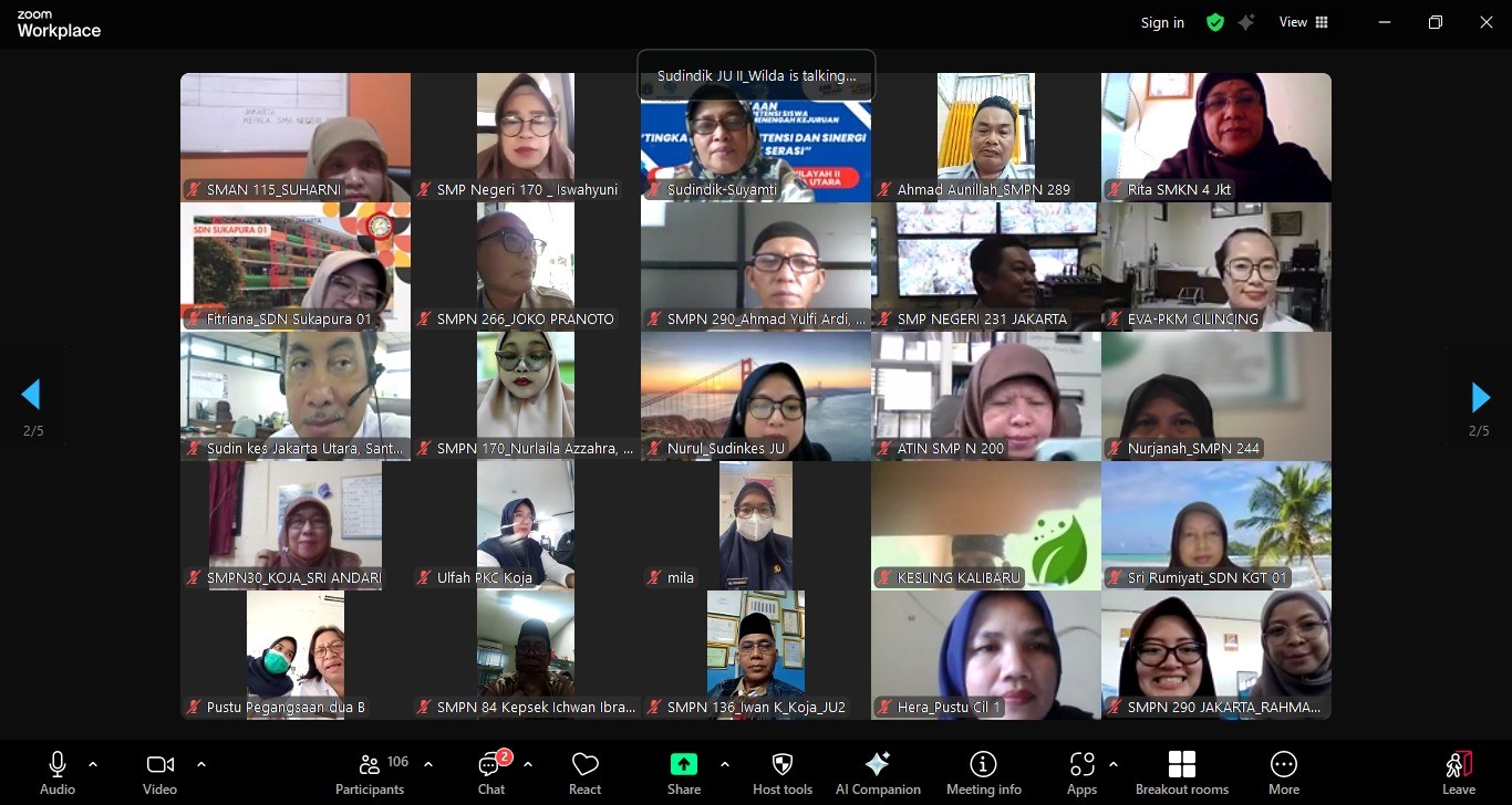 Rapat Koordinasi terkait Program Quickwins Kantin Sehat Jakarta Cerdas Berkelanjutan 2