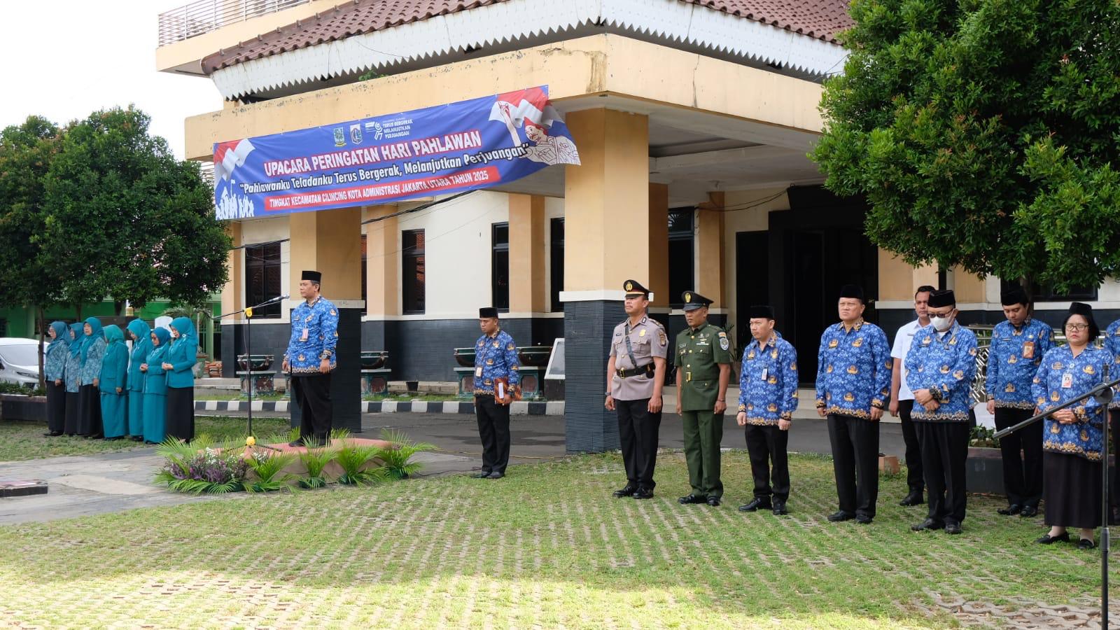 Pelaksanaan Upacara Hari Pahlawan Tingkat Kecamatan Cilincing 1
