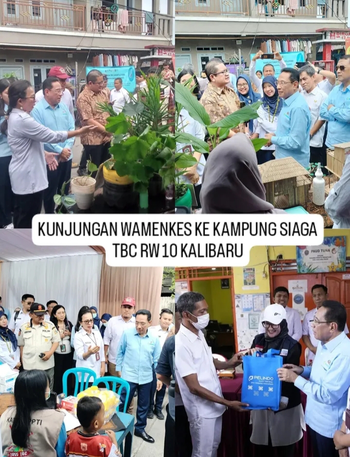 Kunjungan Wamenkes ke Kampung Siaga TBC RW 10 Kelurahan Kalibaru 1