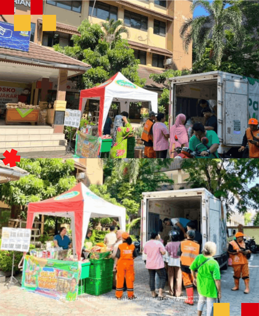 Kegiatan Pasar Murah HBKN Ramadan 2026 di Kantor Kecamatan Pademangan 1