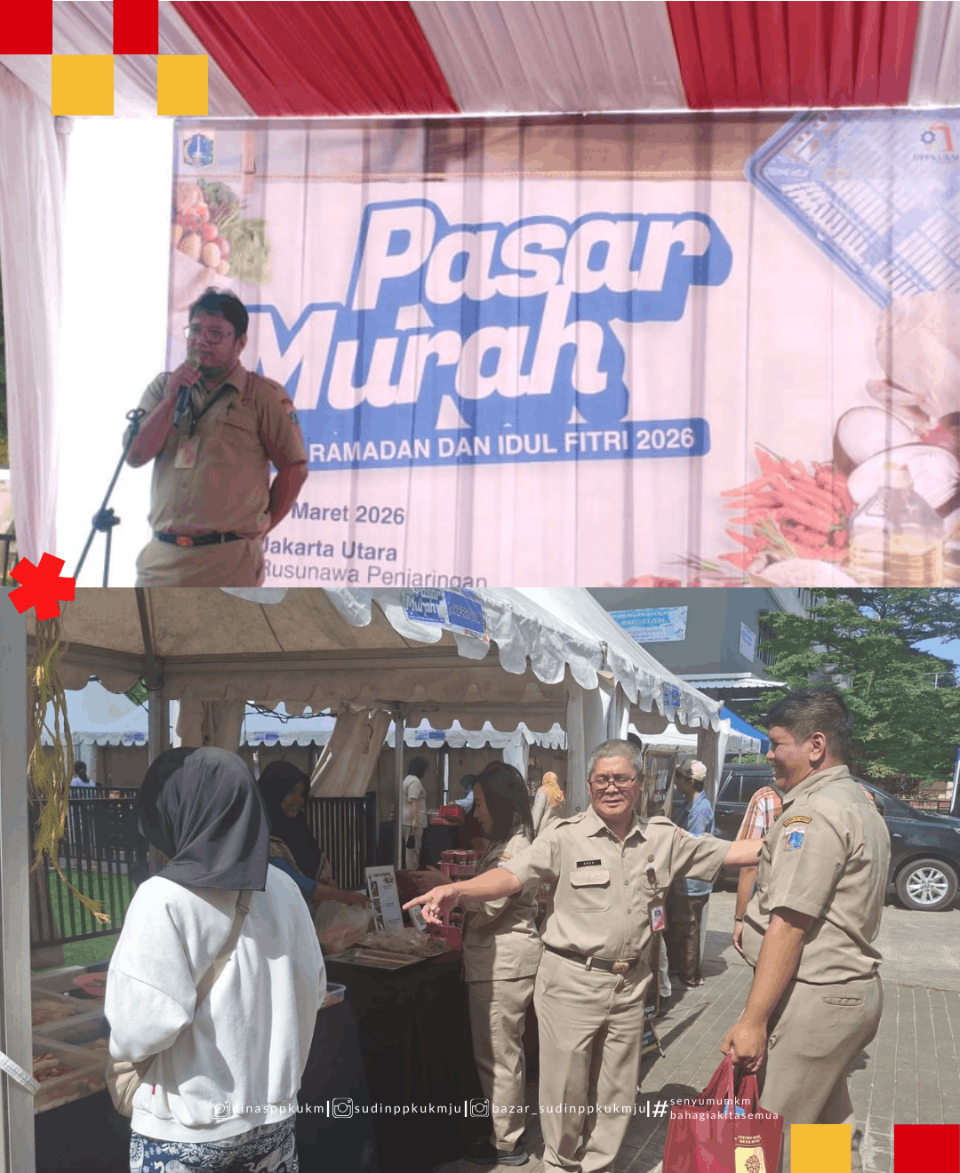 Kegiatan Pasar Murah HBKN Ramadan 2026 di Rusunawa Penjaringan 1