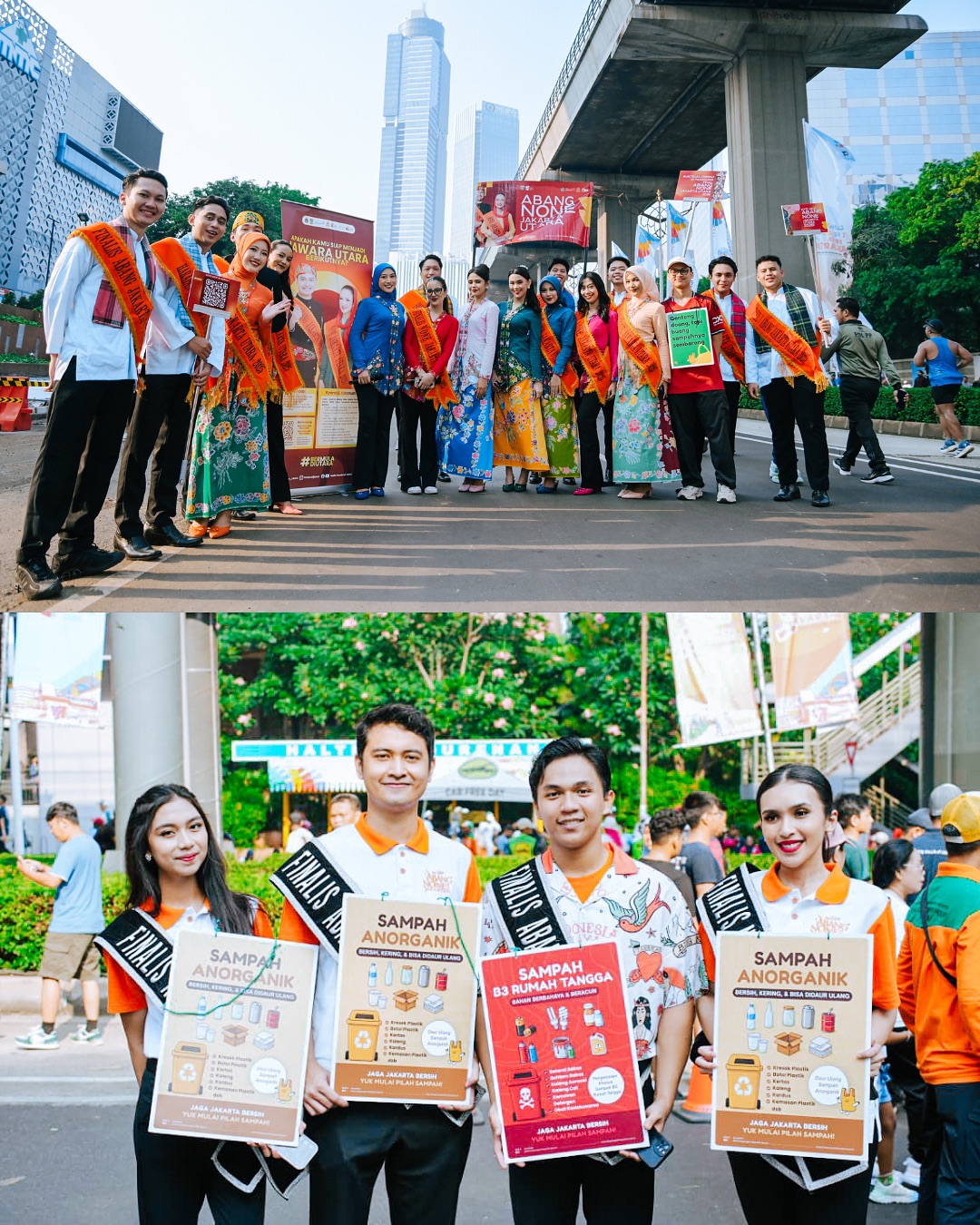 Pecanangan HUT Kota Jakarta ke-499 di Rasuna Said 7
