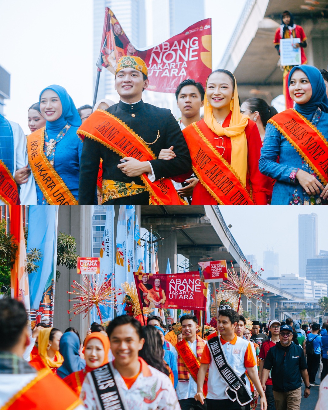 Pecanangan HUT Kota Jakarta ke-499 di Rasuna Said 4