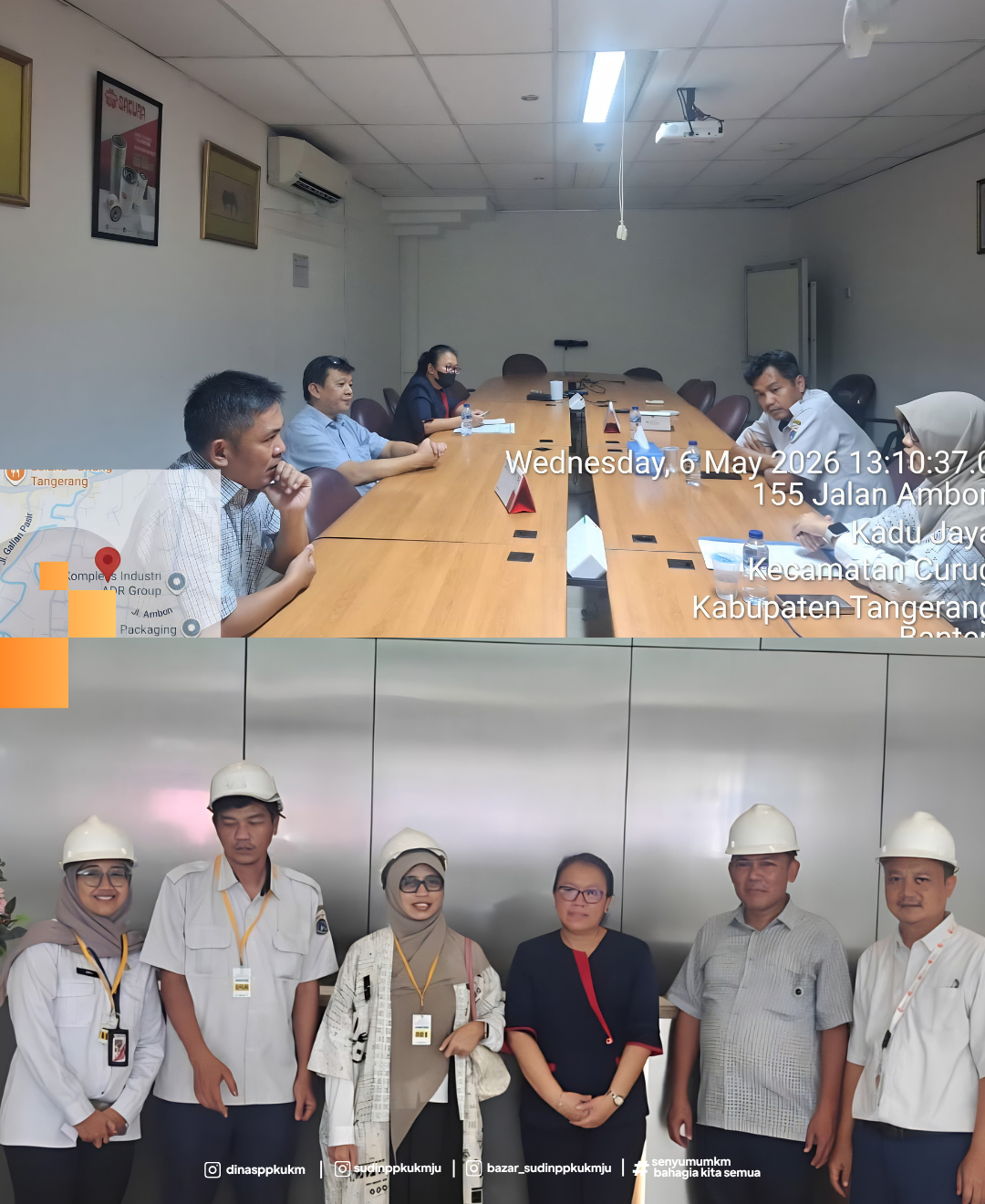 Peninjauan Lokasi Usaha dan Verifikasi Penelusuran Asal Barang dalam rangka penerbitan SKA ke  PT. Selamat Sempurna di Curug, Tangerang. 1