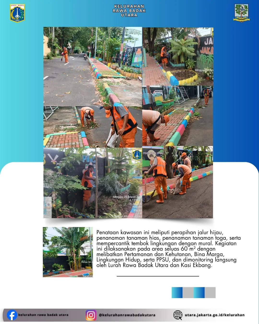 Penataan Wilayah Triwulan I Tahun 2026 di kawasan Jalan Berdikari RT 06 RW 014 dengan konsep Taman Edukasi Sehat dan Asri. 1