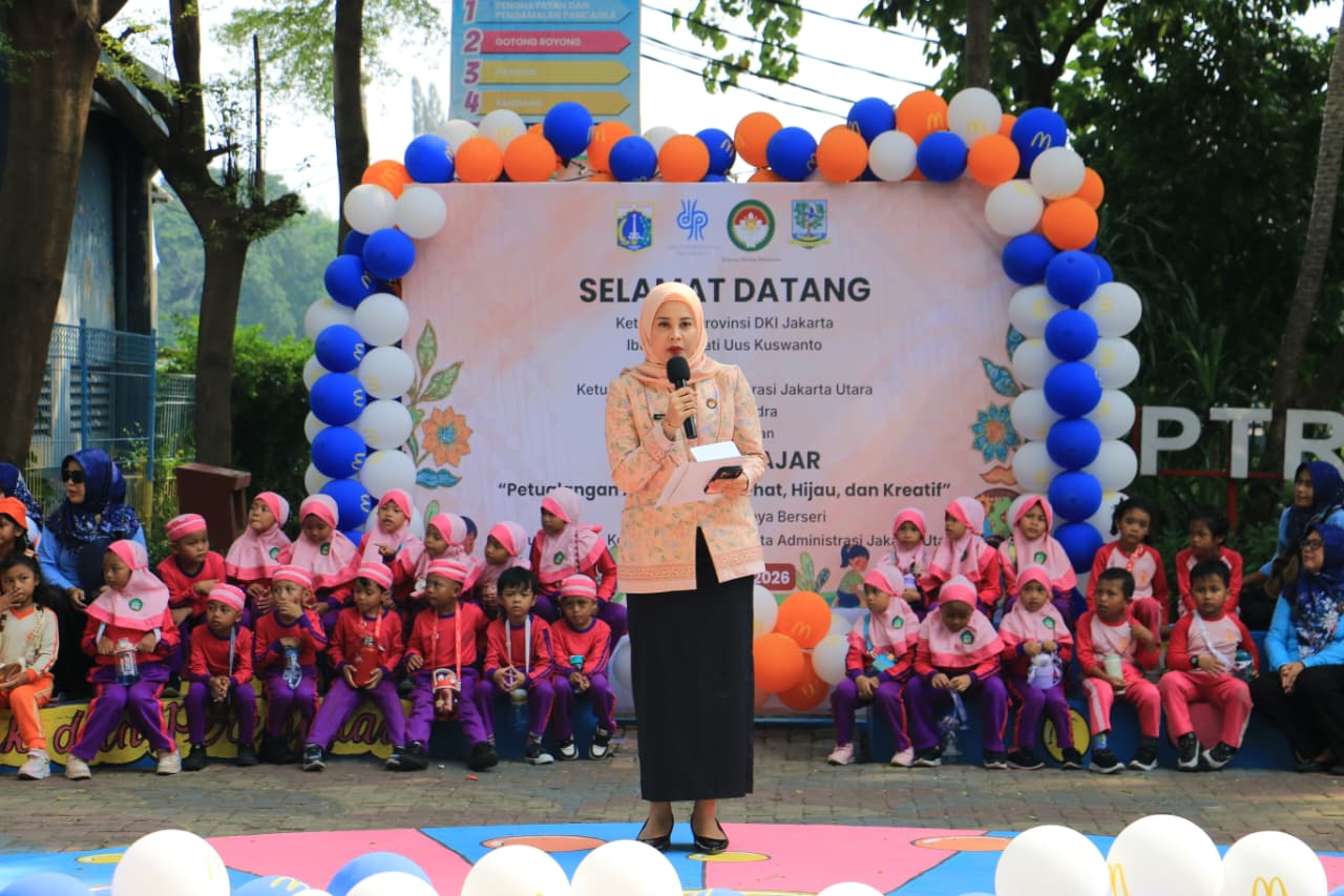 DWP Mengajar di RPTRA Sunter Jaya Berseri Kelurahan Sunter Jaya Berseri 2