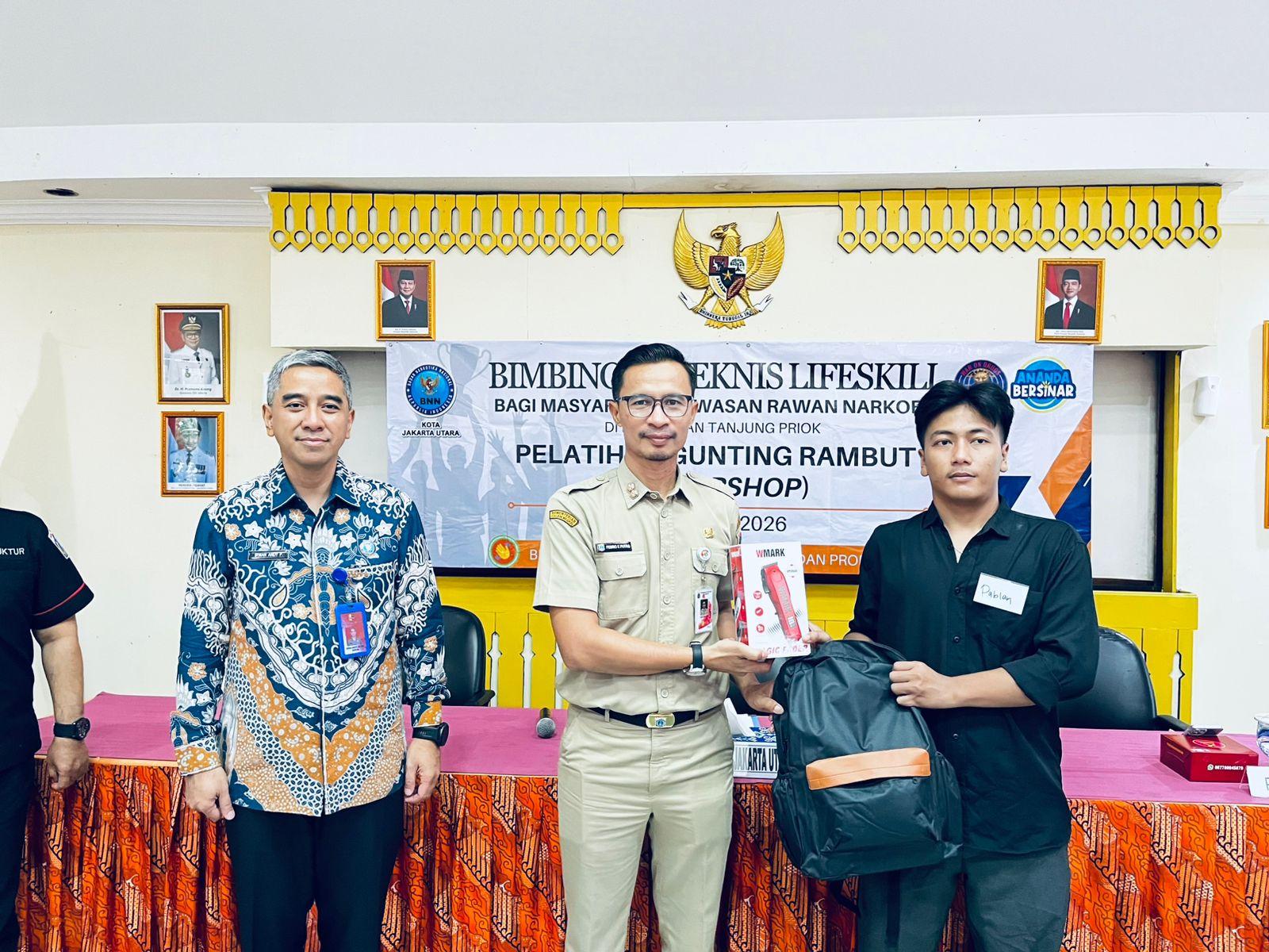 Kegiatan Bimbingan Teknis Lifeskill bagi Masyarakat Kawasan Rawan Narkoba di Jakarta Utara di Ruang Pola Lt. 3 Kelurahan Tanjung Priok 4