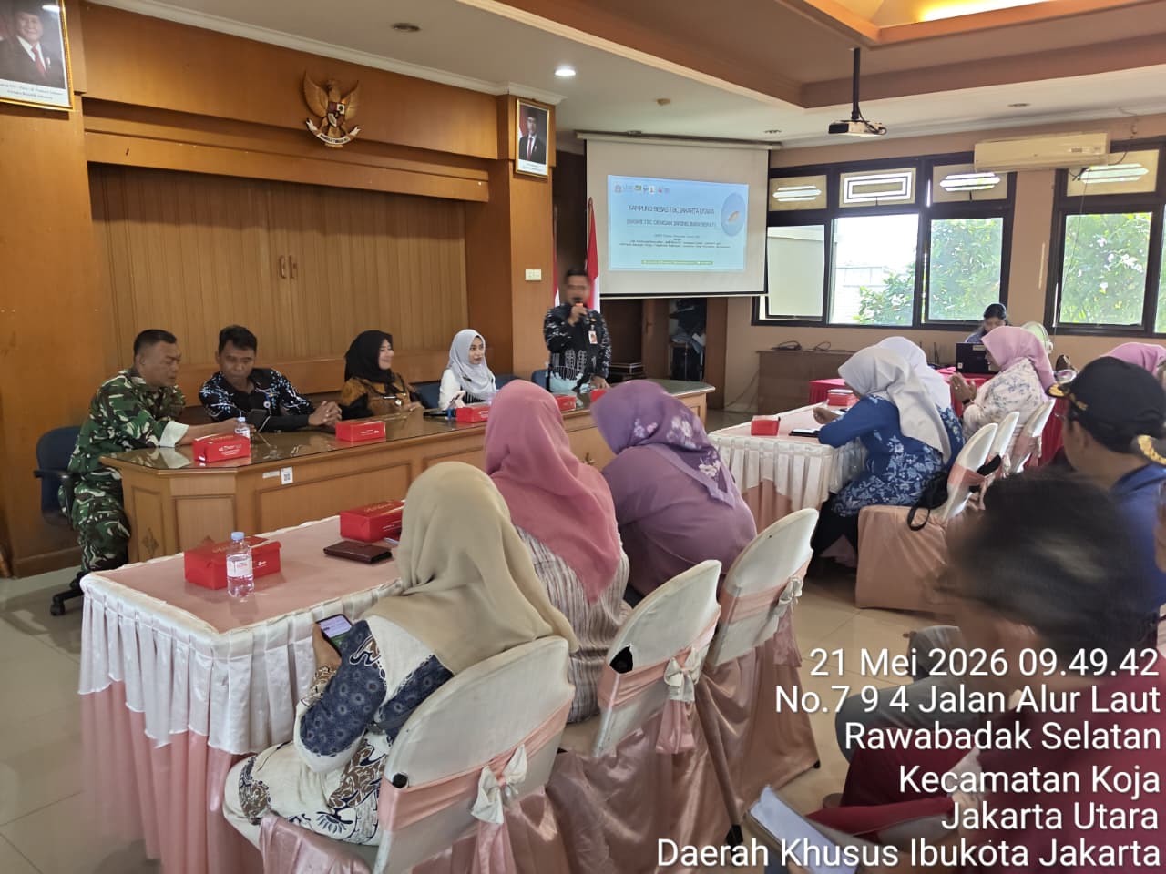 Pembukaan Sosialisasi Kampung TBC Jakarta Utara di Kelurahan Rawa Badak Selatan 3