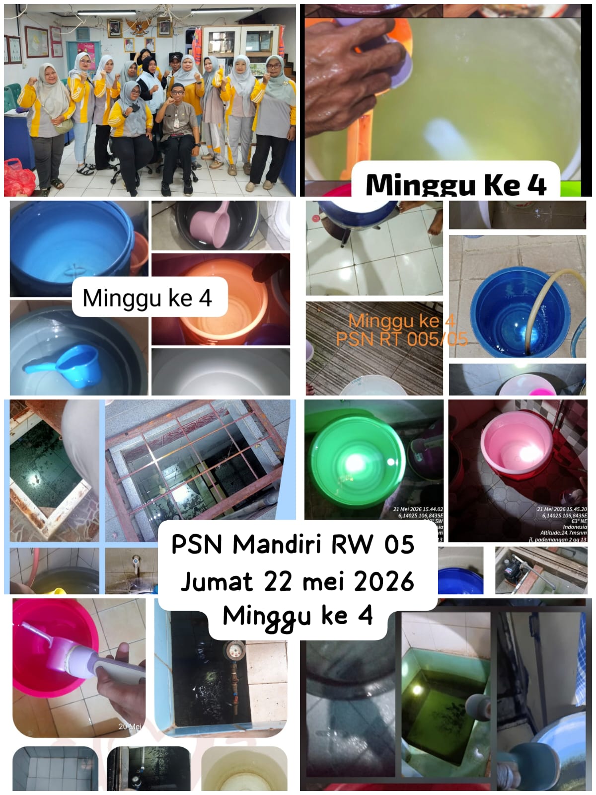 Aktivitas PSN Mandiri di Wilayah RW 001 hingga RW 012 Pademangan Timur Minggu Ke-4 Berjalan Aktif 2