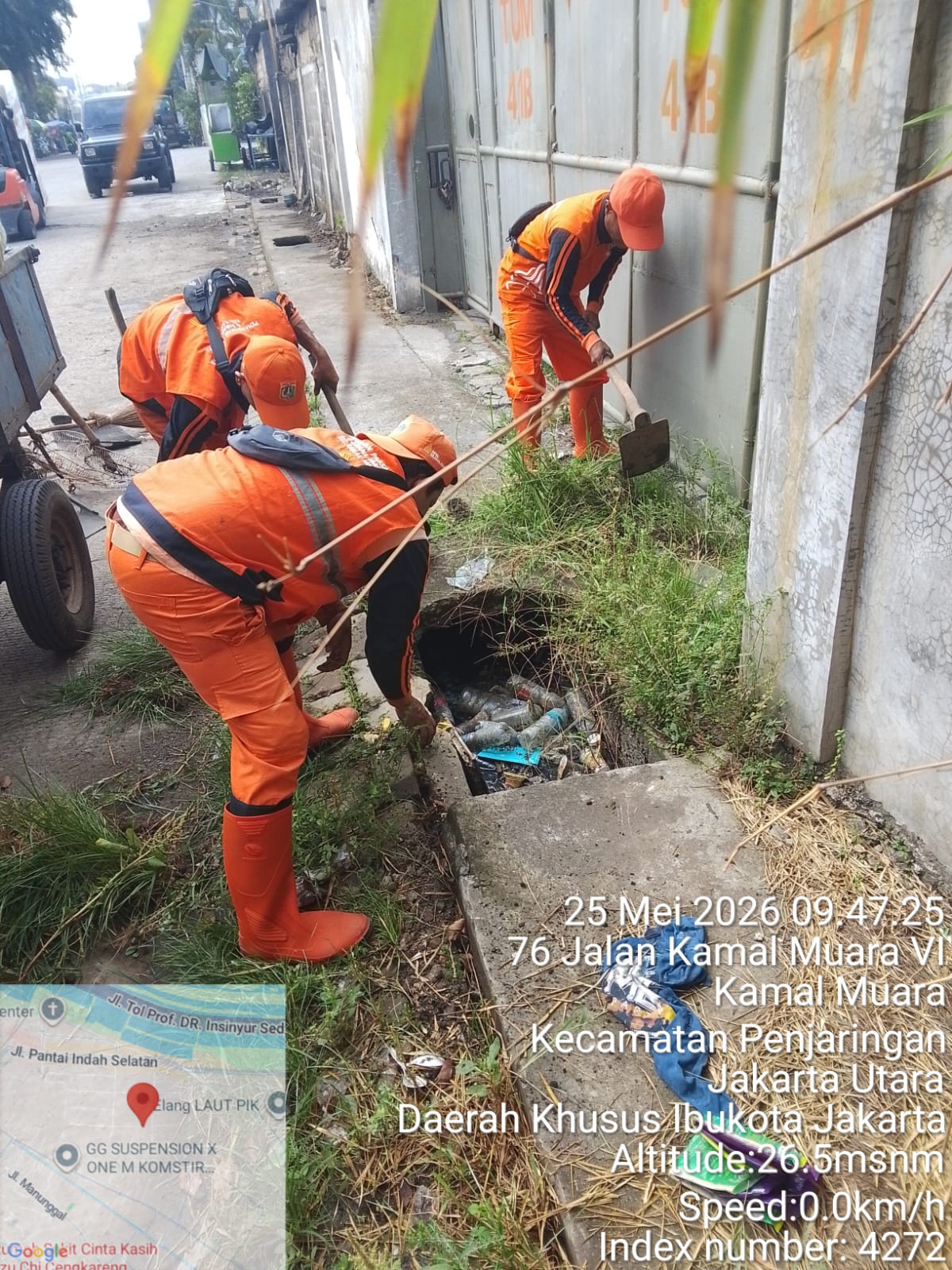 PPSU Kamal Muara Bergerak Cepat, Penataan Lingkungan di RW 03 Perkuat Kebersihan dan Kelancaran Saluran Air 1