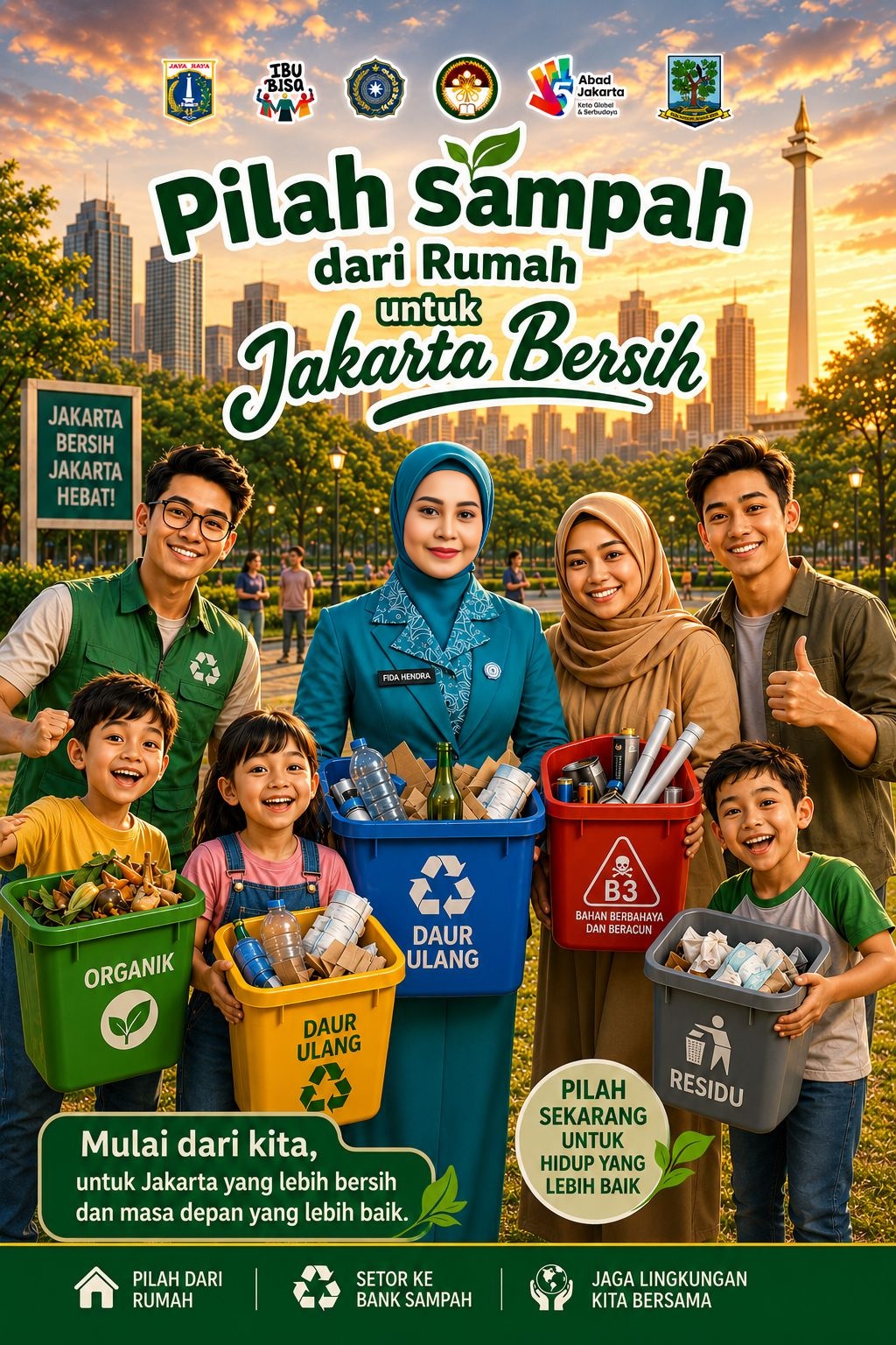 Wujudkan Jakarta Bersih, Bank Sampah Jakarta Utara Gencarkan Aksi Pilah Sampah dari Sumbernya 4