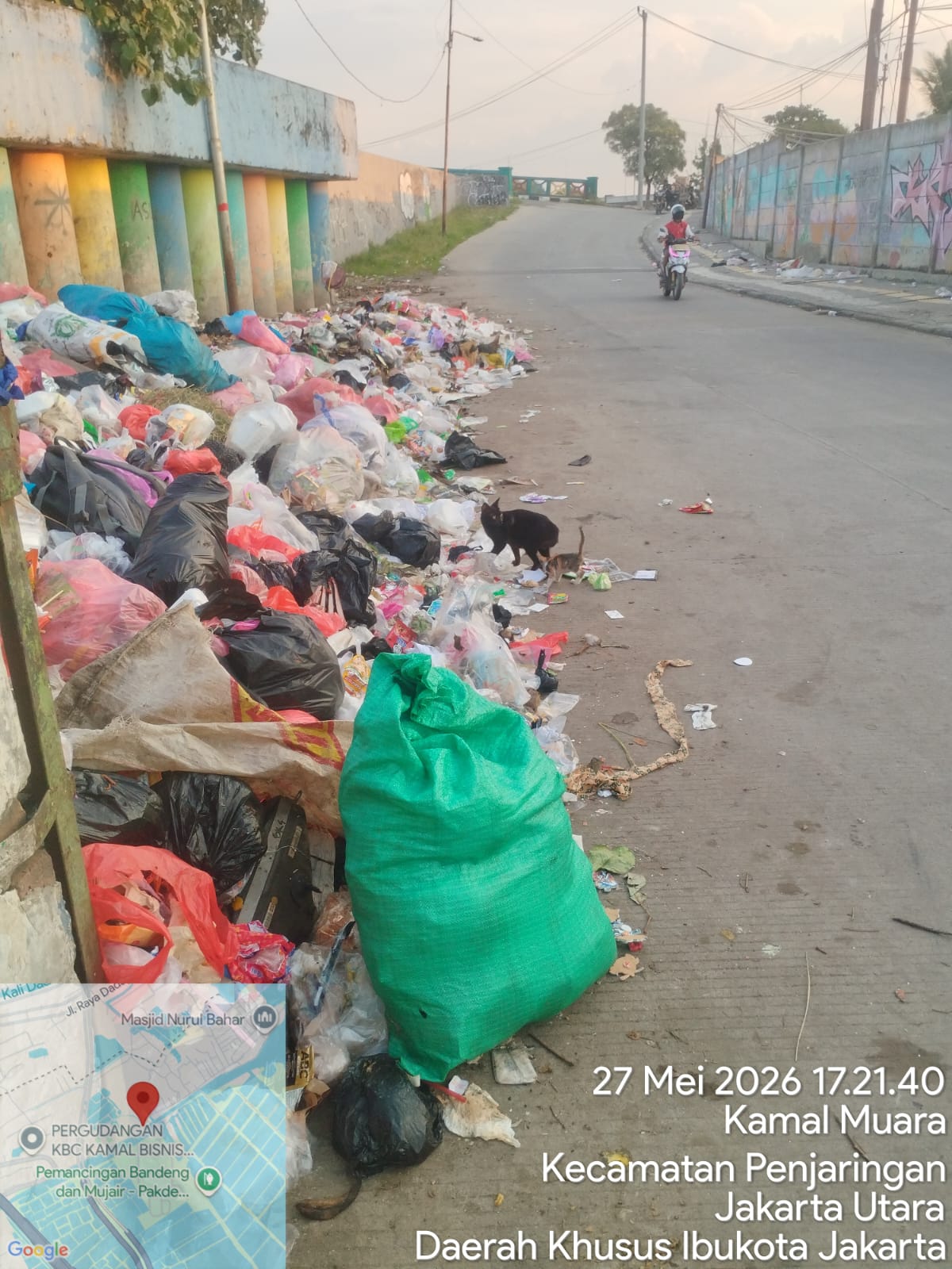 PPSU Kamal Muara Perkuat Kebersihan Lingkungan Melalui Penyapuan Jalan dan Penataan LPS di RW 01 2