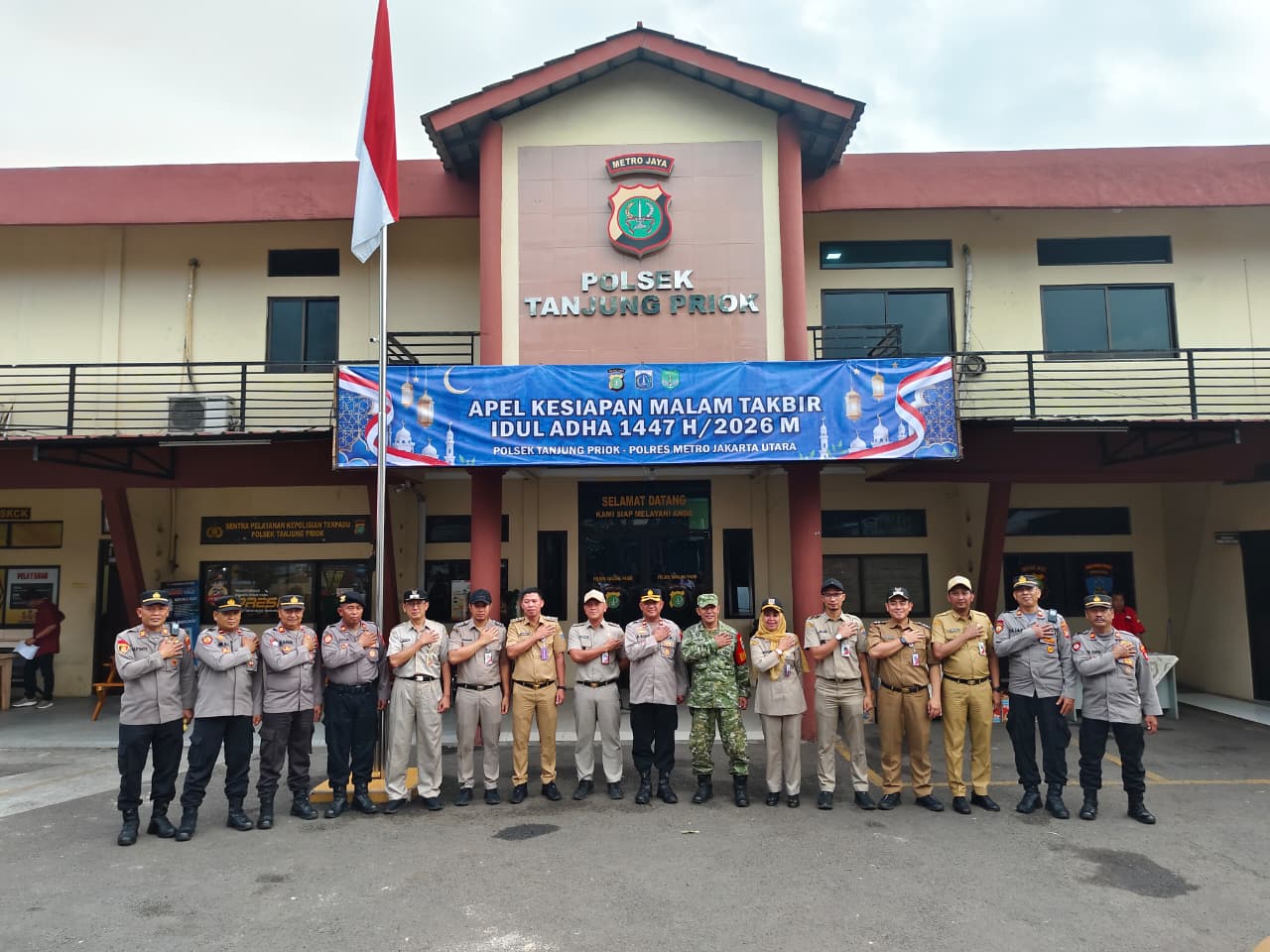 Apel Kesiapan Malam Takbir Iduladha 1447 H di Polsek Tanjung Priok Perkuat Sinergi Pengamanan Wilayah 5