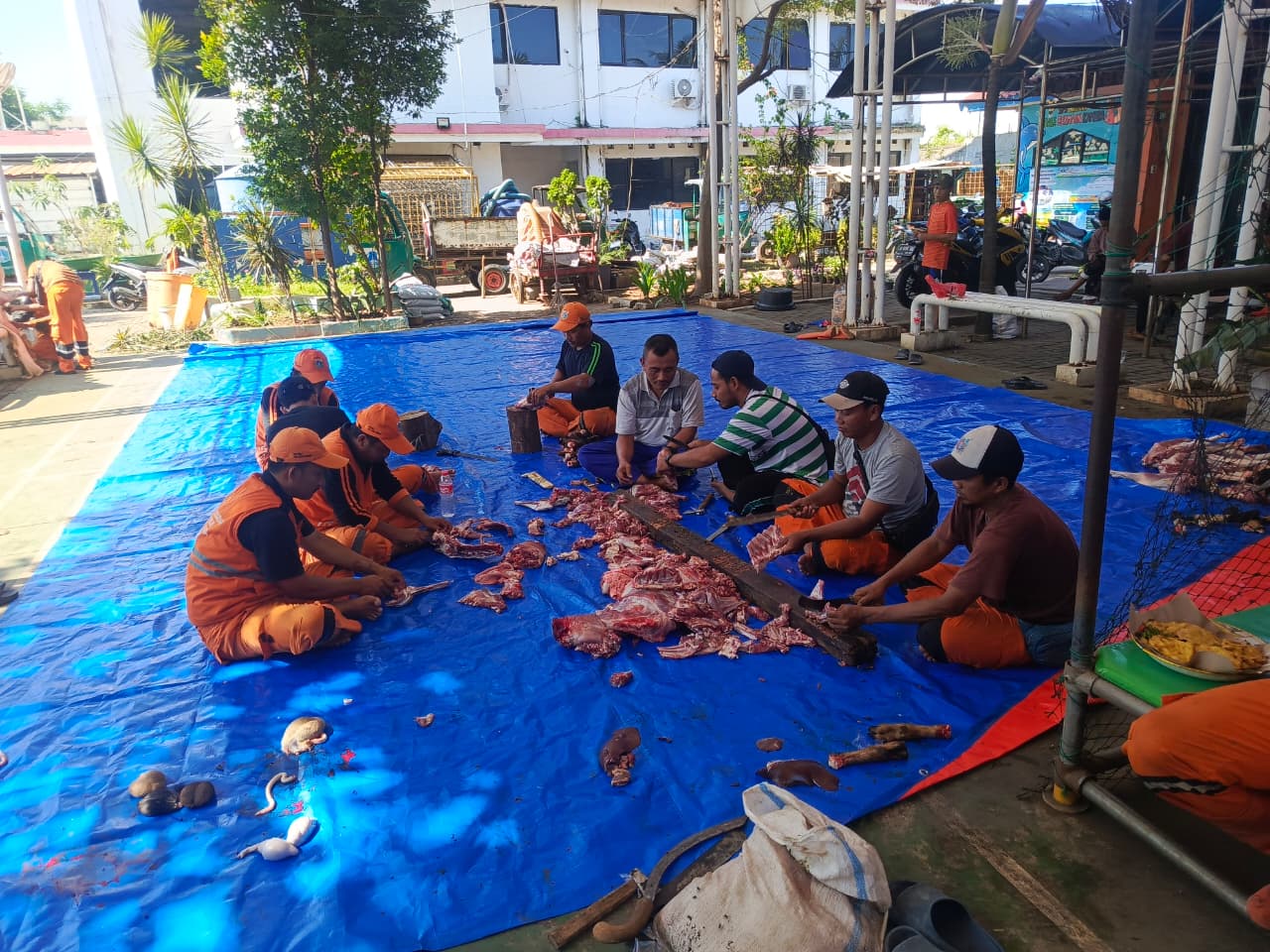 Pemotongan Hewan Kurban di Kelurahan Kamal Muara Perkuat Kepedulian Sosial dan Semangat Kebersamaan 4
