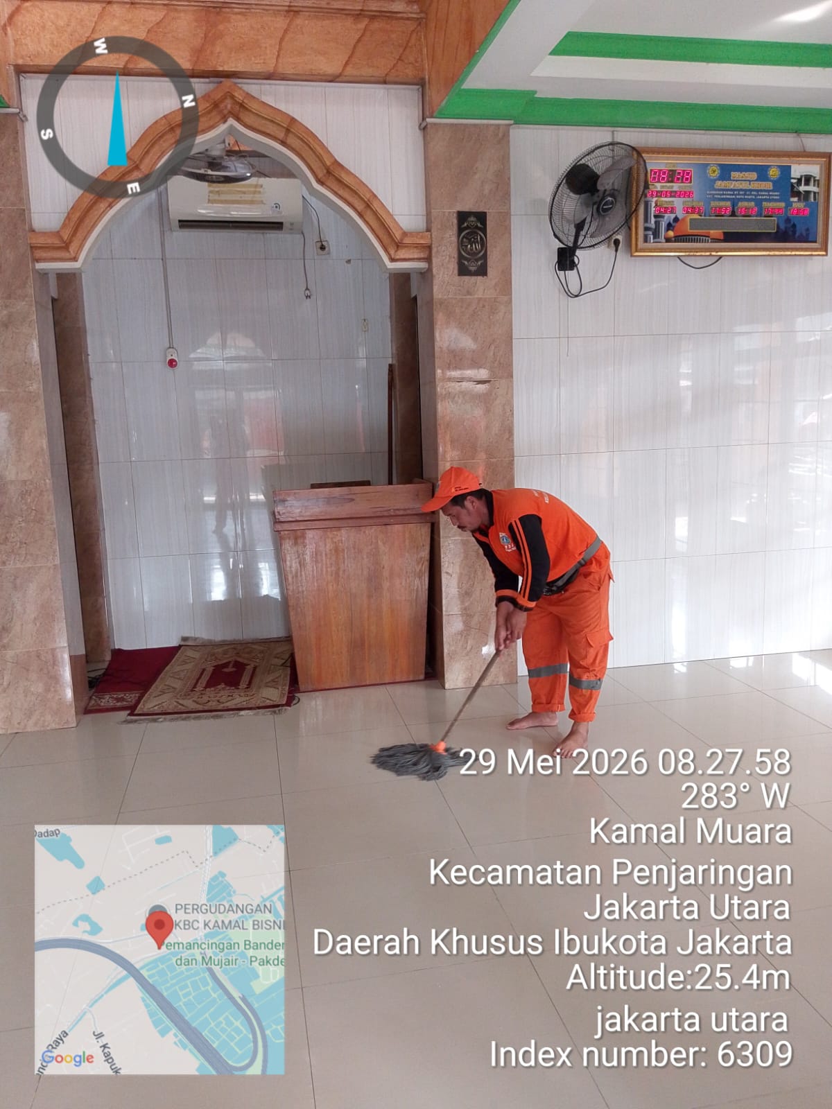PPSU Kamal Muara Gelar Bersih-Bersih Masjid, Wujud Kepedulian terhadap Kebersihan Rumah Ibadah 2