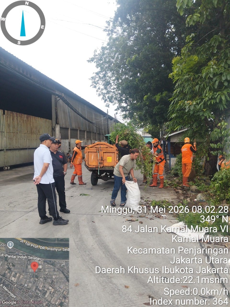 Sinergi Warga dan Unsur Wilayah Warnai Kerja Bakti di Kamal Muara, Wujudkan Lingkungan Bersih dan Nyaman 1
