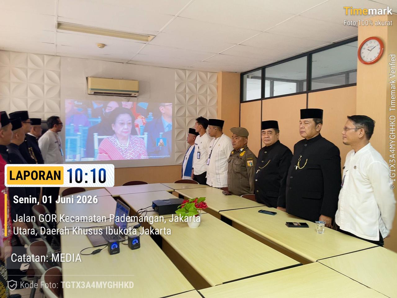 Kecamatan Pademangan Ikuti Upacara Peringatan Hari Lahir Pancasila Tahun 2026 Secara Daring 1