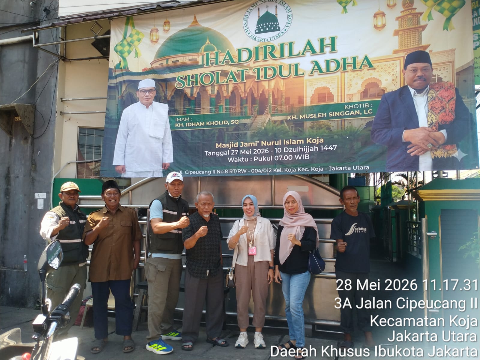 Kegiatan Peninjauan dan Pendampingan Pemotongan Hewan Qurban Kelurahan Koja 3