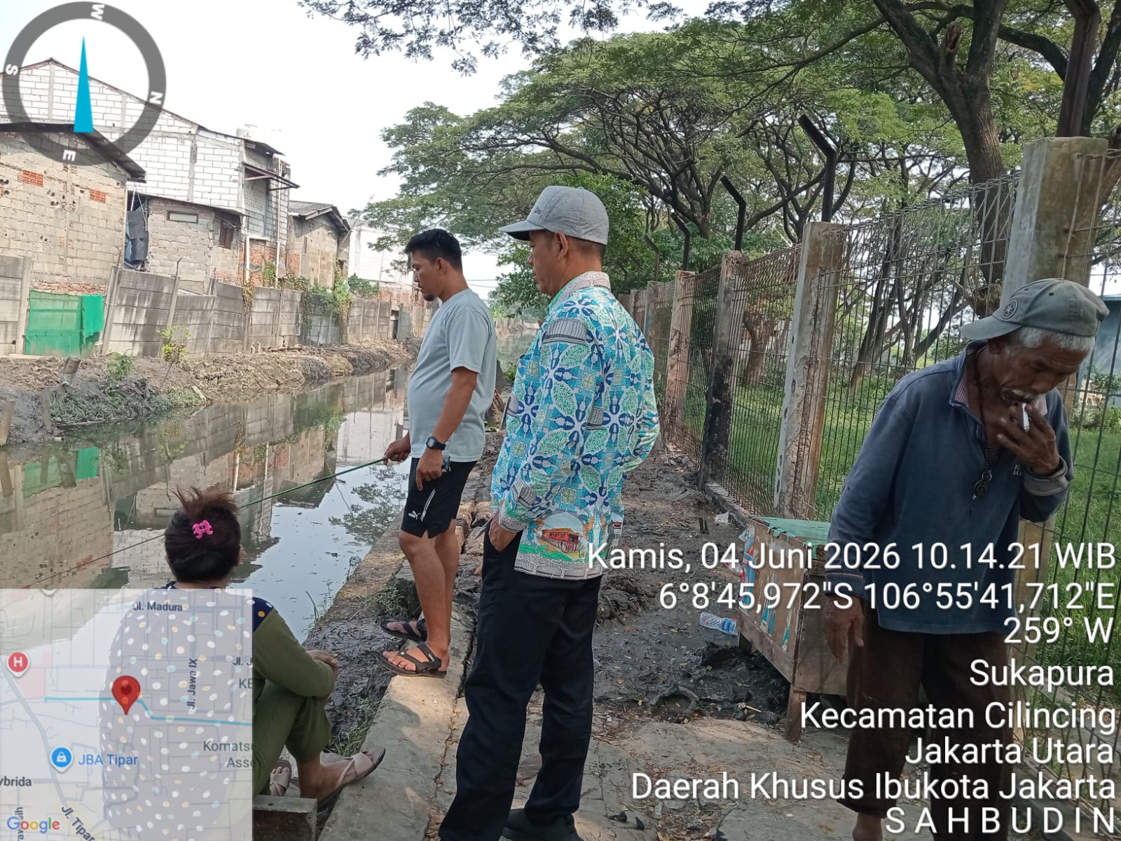 Peninjauan Lapangan dan Pengecekan Infrastruktur Pengendalian Banjir di Sukapura 1
