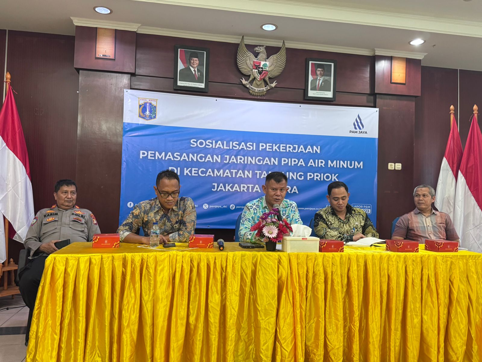 Dukung Percepatan Air Bersih, Camat Tanjung Priok Hadiri Sosialisasi Pemasangan Jaringan Pipa Air Minum 1