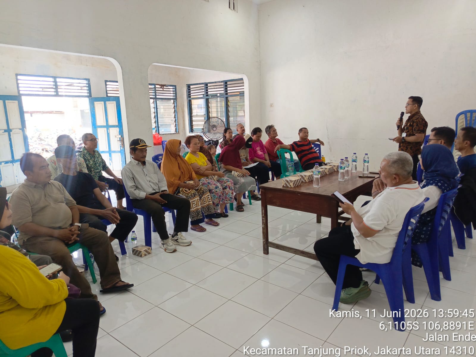 Sosialisasi Program Padat Karya Tunai Daerah (PKTD) di RW.016 Kelurahan Tanjung Priok 1