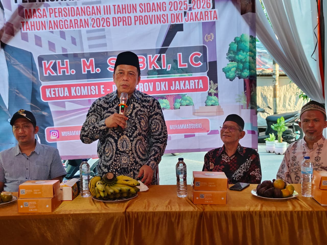 Pelaksanaan Kegiatan Reses Ke-3 Anggota DPRD DKI Jakarta Komisi E KH. M. Subki, Lc. Serap Aspirasi Warga Kelurahan Papanggo 6