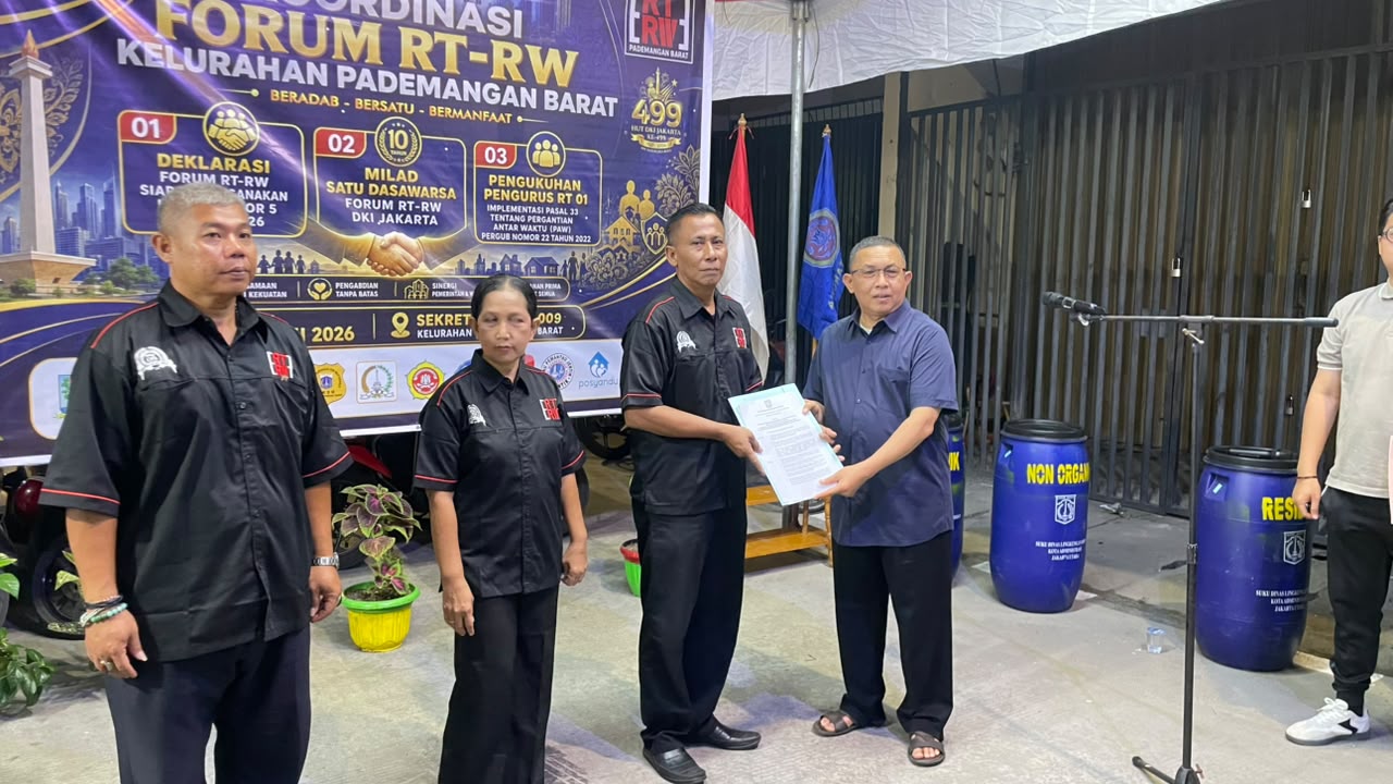Silahturahmi Forum RT RW dan Pengukuhan RT 01 RW 09 Kelurahan Pademangan Barat 5