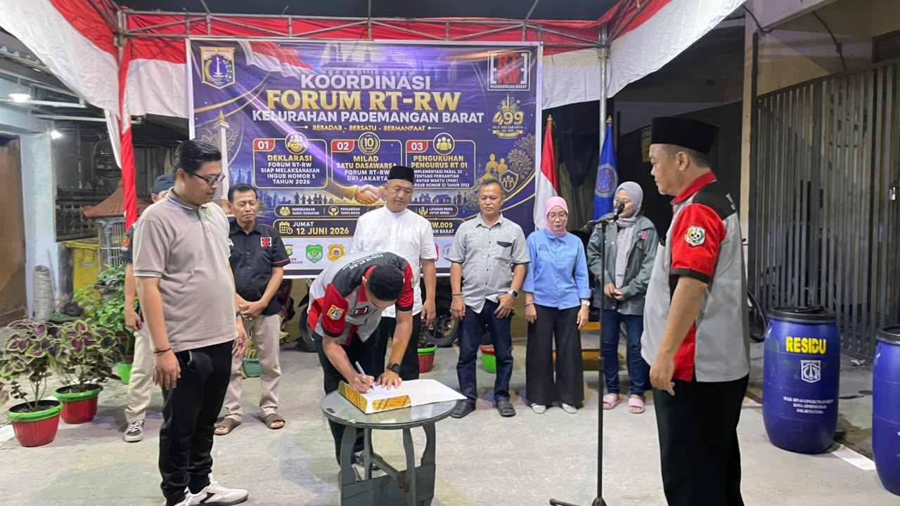 Silahturahmi Forum RT RW dan Pengukuhan RT 01 RW 09 Kelurahan Pademangan Barat 3