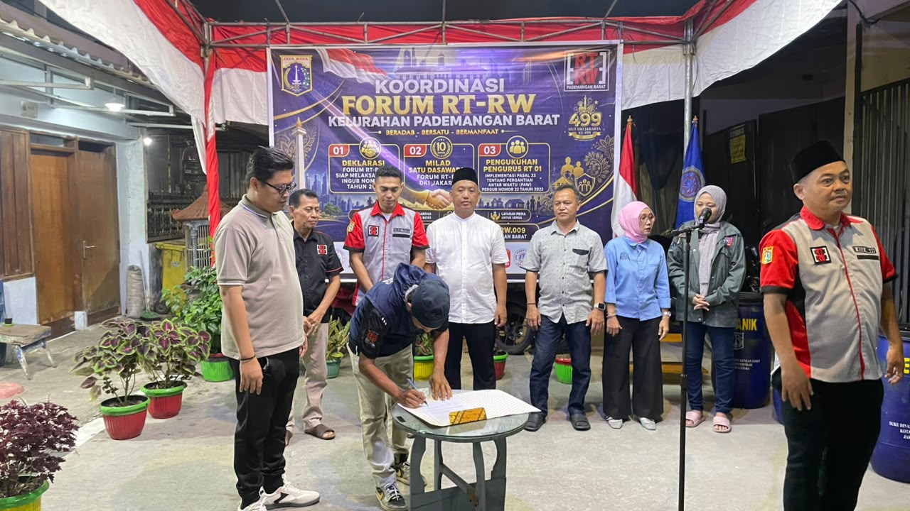Silahturahmi Forum RT RW dan Pengukuhan RT 01 RW 09 Kelurahan Pademangan Barat 4