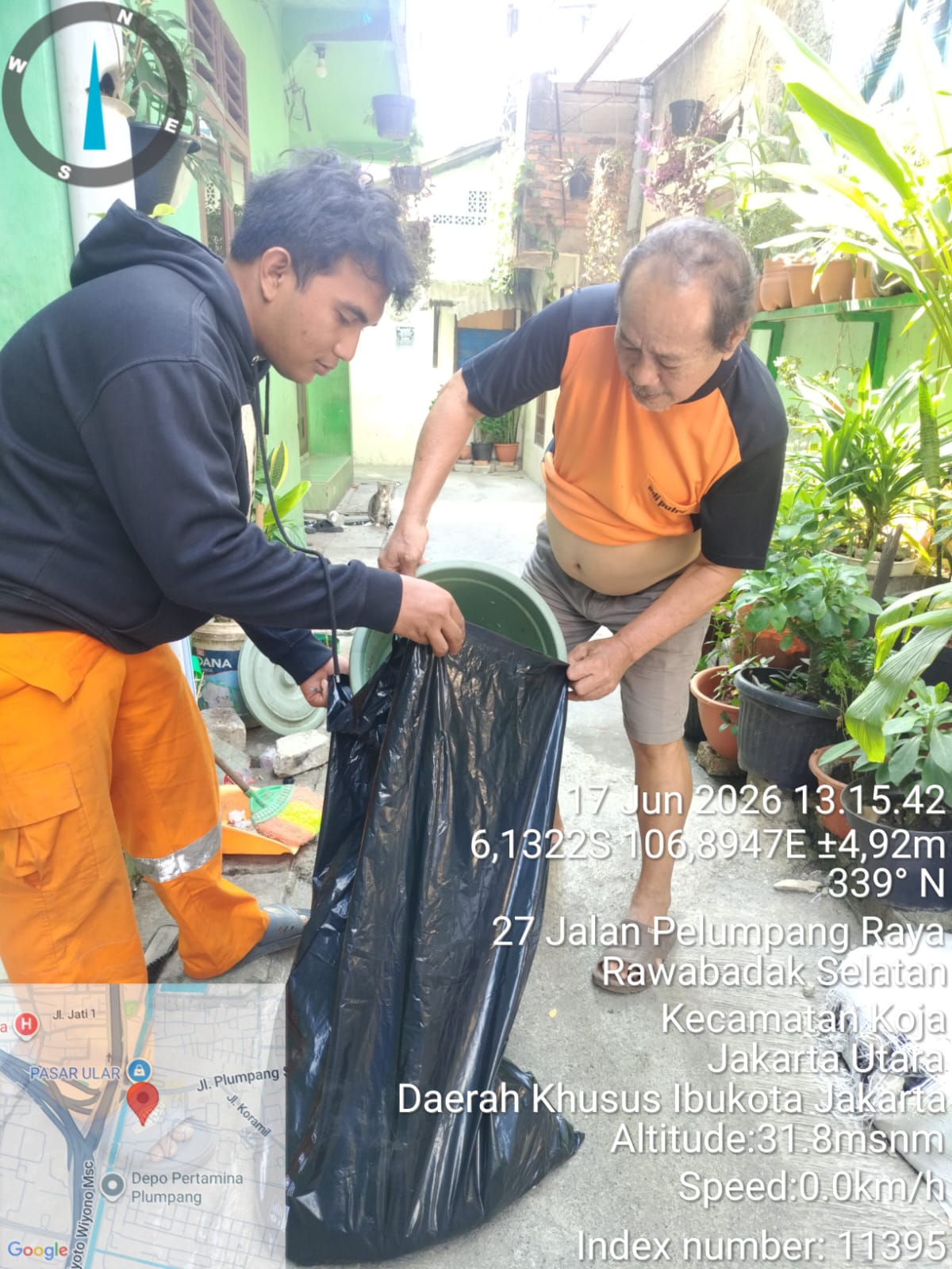 PPSU Rawa Badak Selatan Gencarkan Pengambilan Sampah Organik dari Setiap RW 2