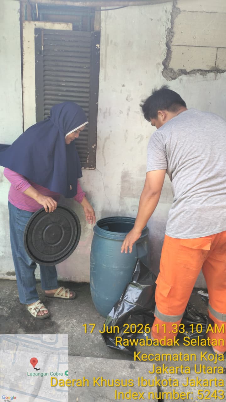 PPSU Rawa Badak Selatan Gencarkan Pengambilan Sampah Organik dari Setiap RW 5